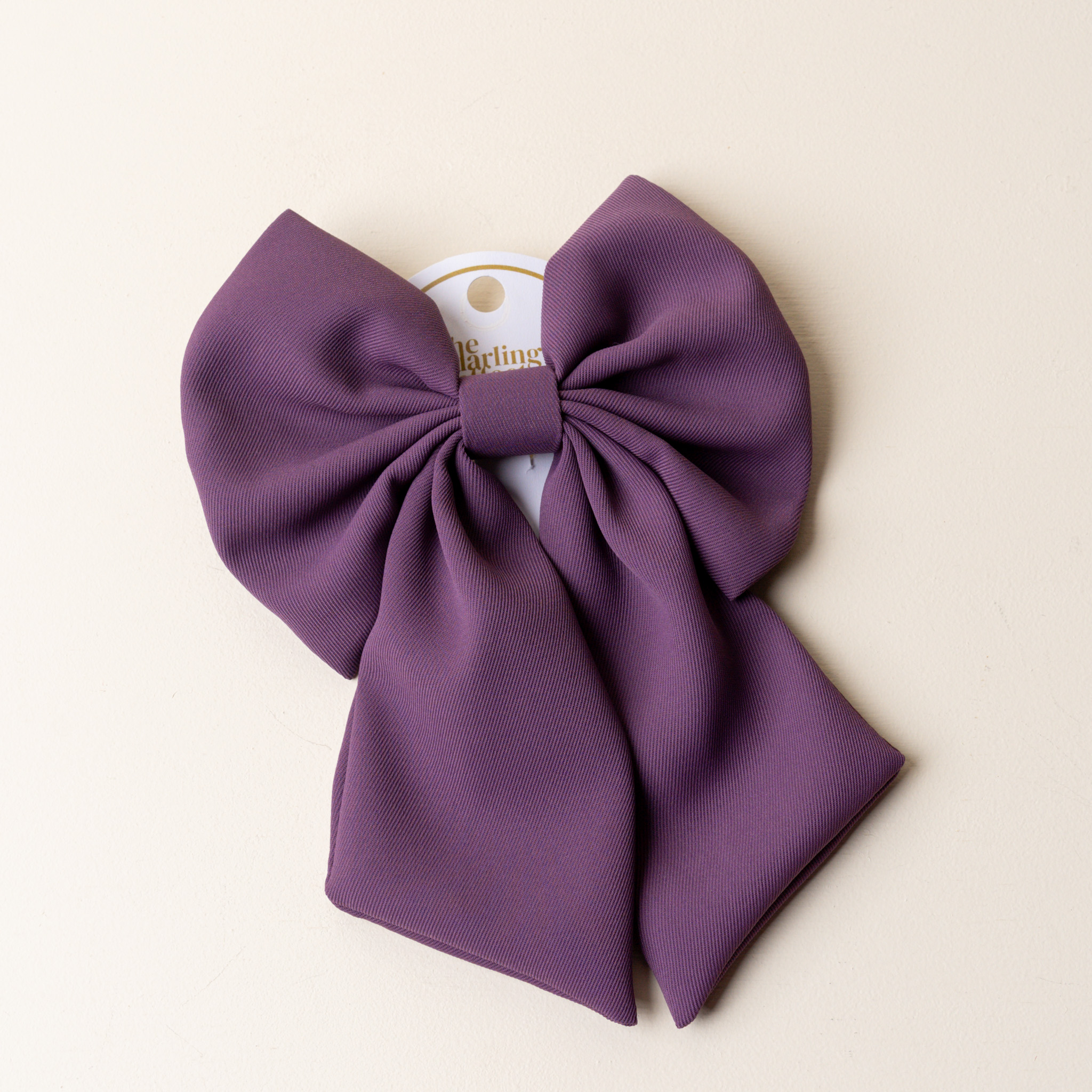 Picture of Classic Hair Bow- Purple