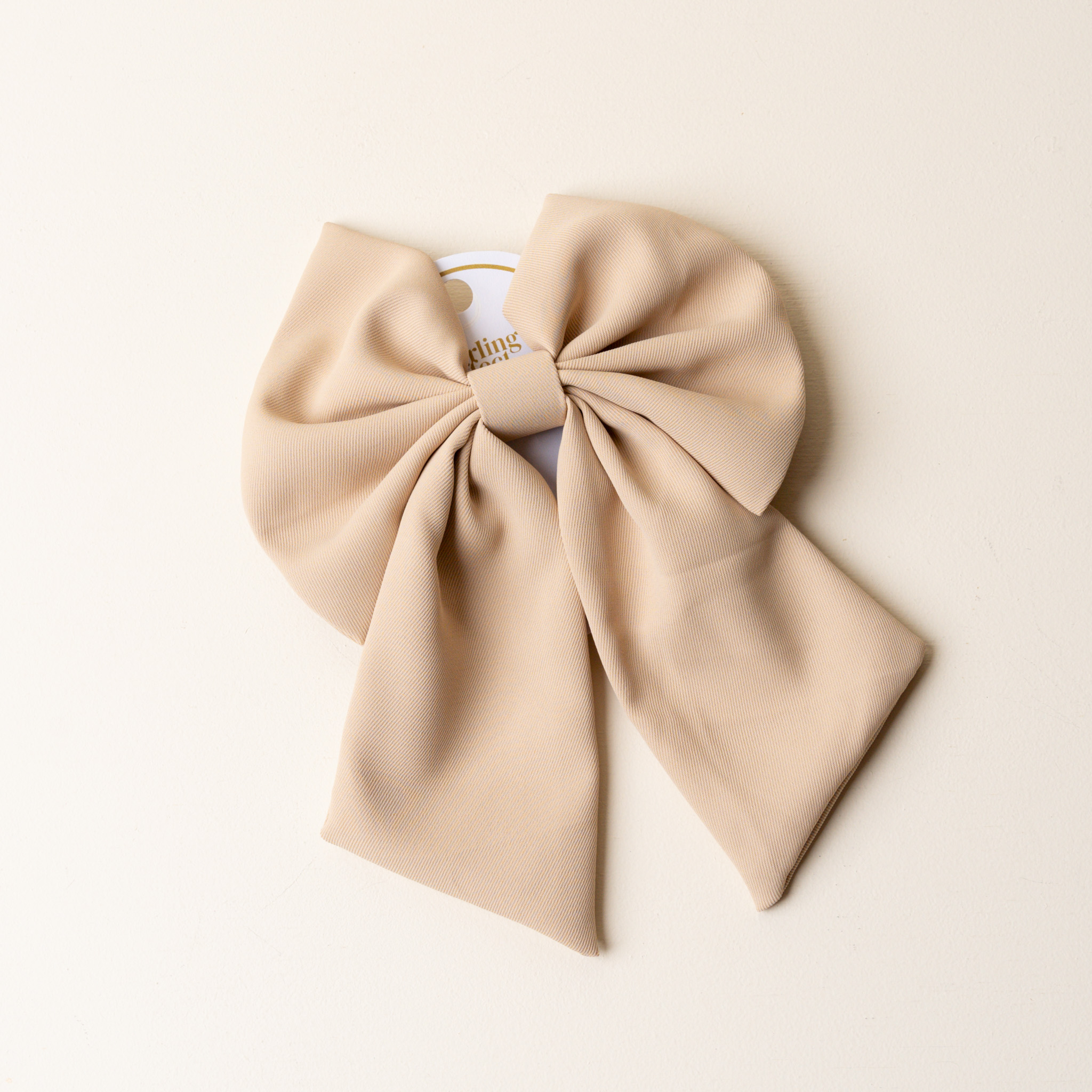 Picture of Classic Hair Bow-Tan