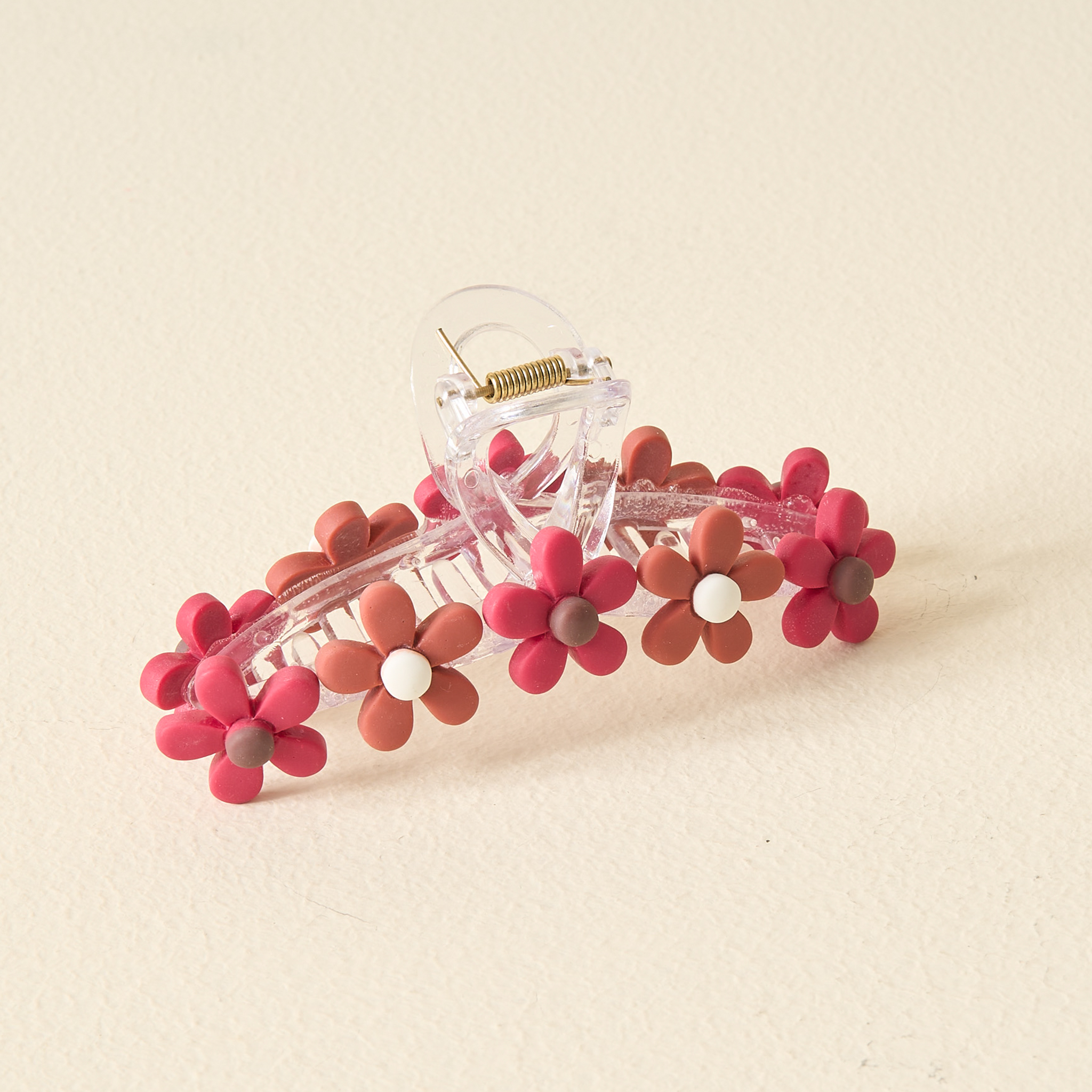 Picture of Daisy Claw Clip-Burgundy