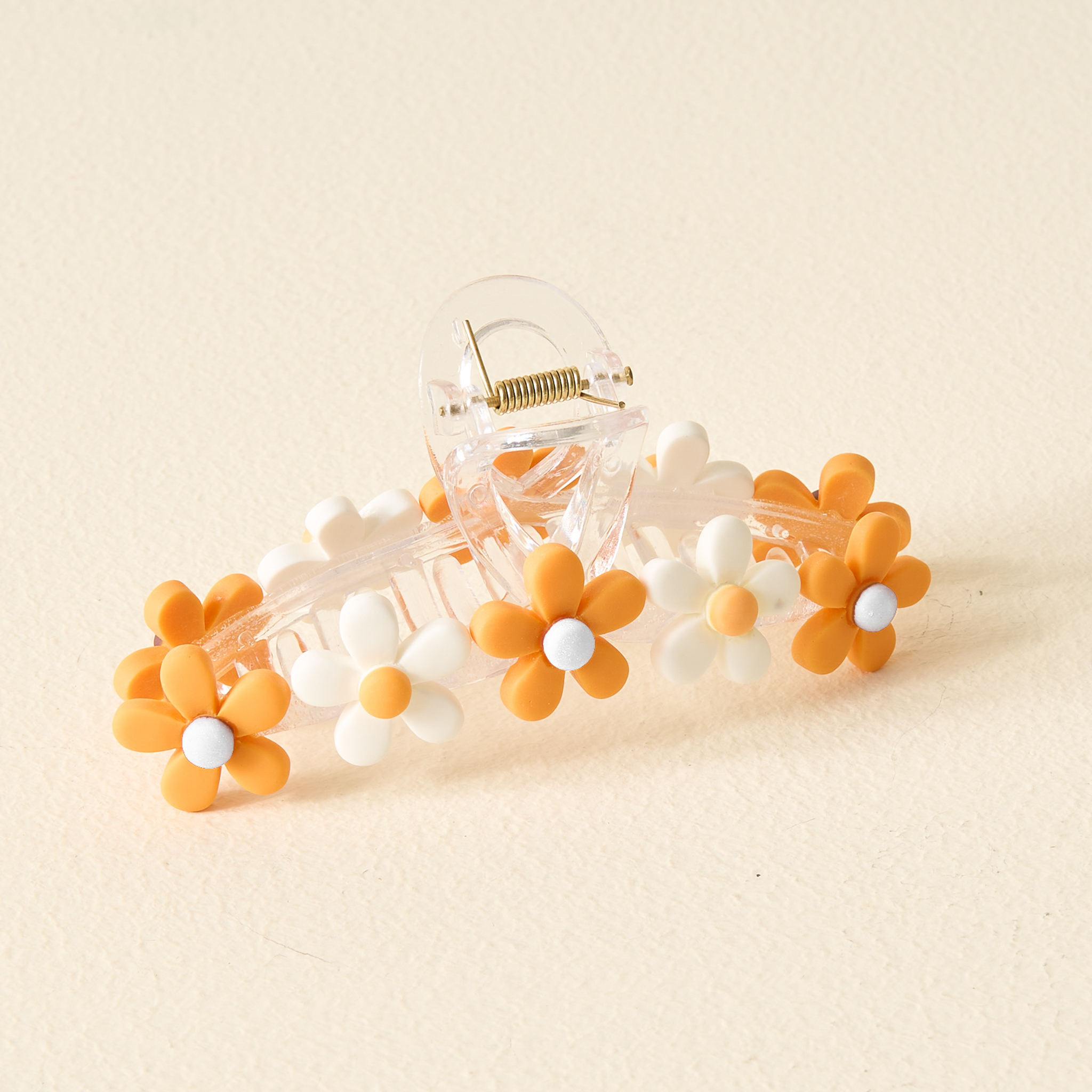 Picture of Daisy Claw Clip-Orange