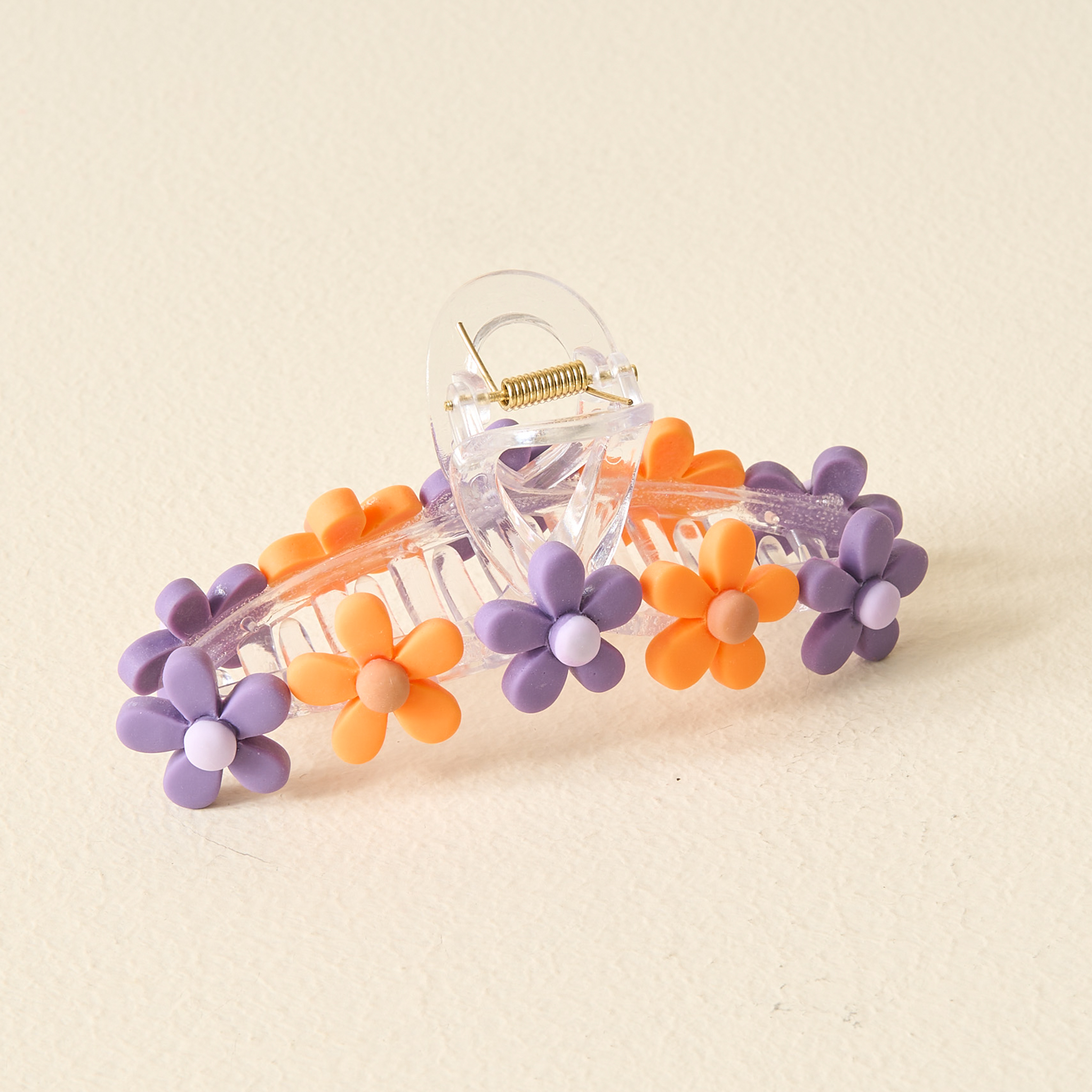 Picture of Daisy Claw Clip-Orange Purple