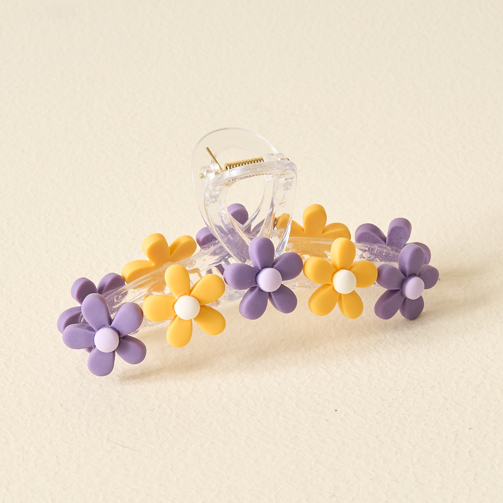 Picture of Daisy Claw Clip-Purple Yellow