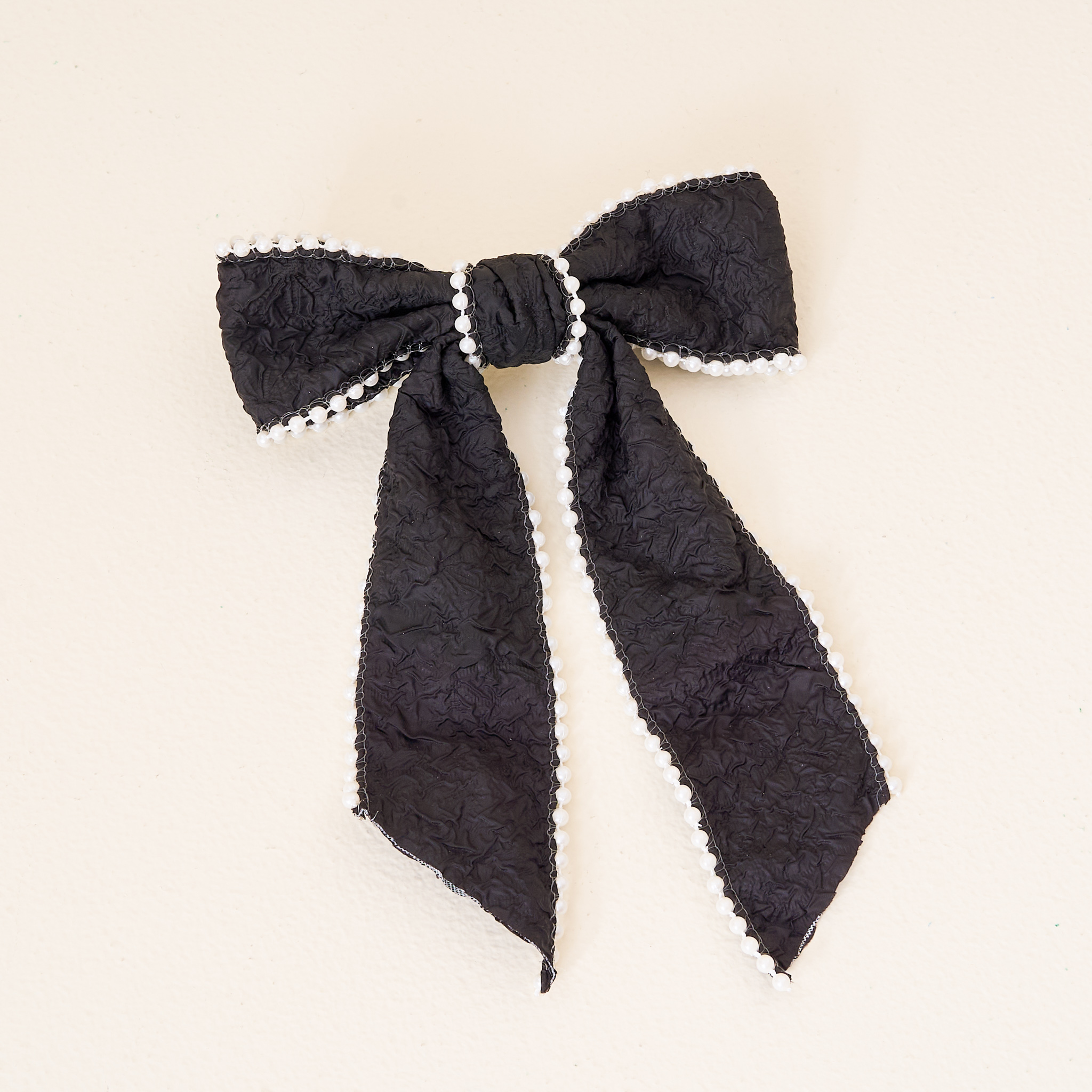 Picture of Pearl Hair Bow- Black