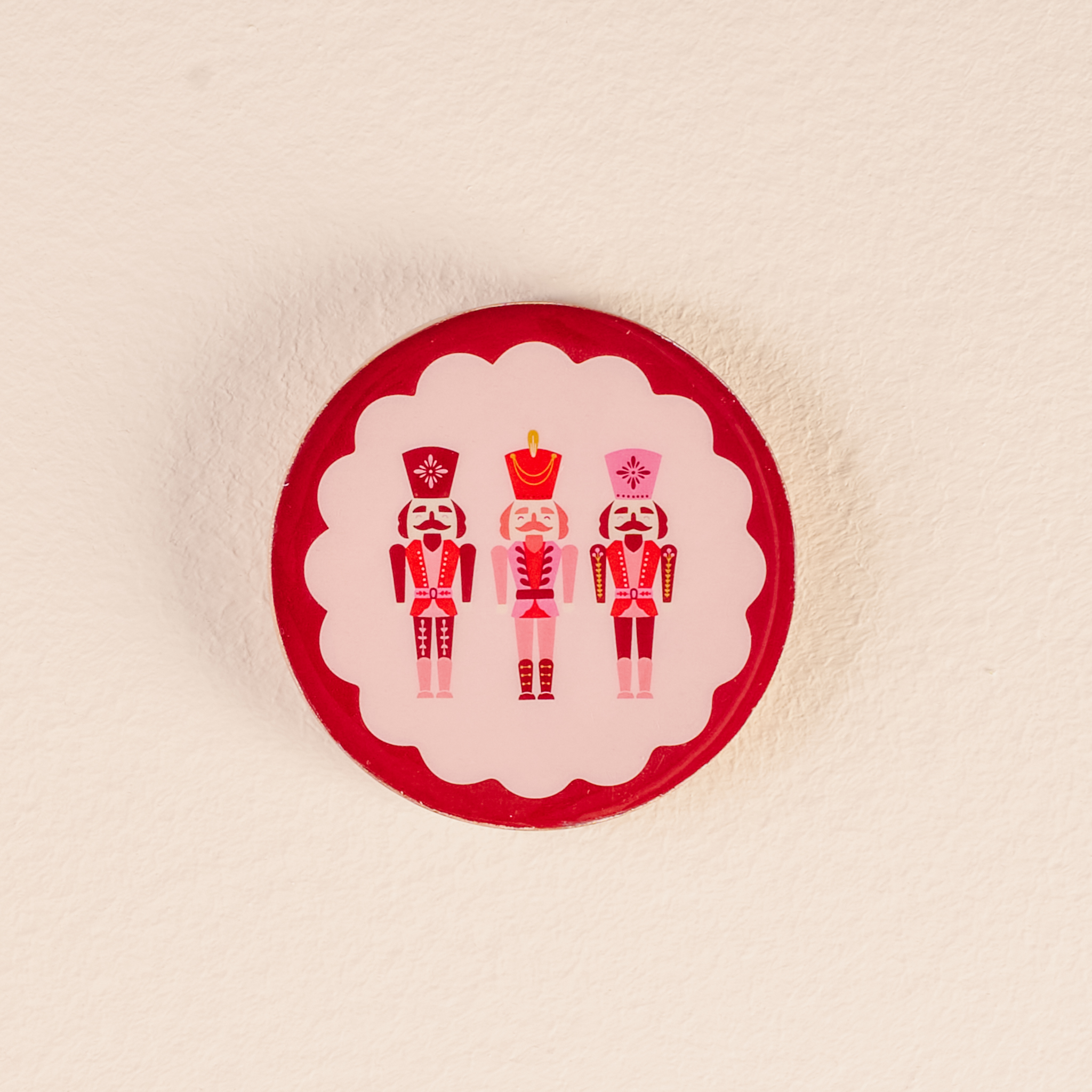 Picture of Wood Enamel Coaster-Nutcrackers