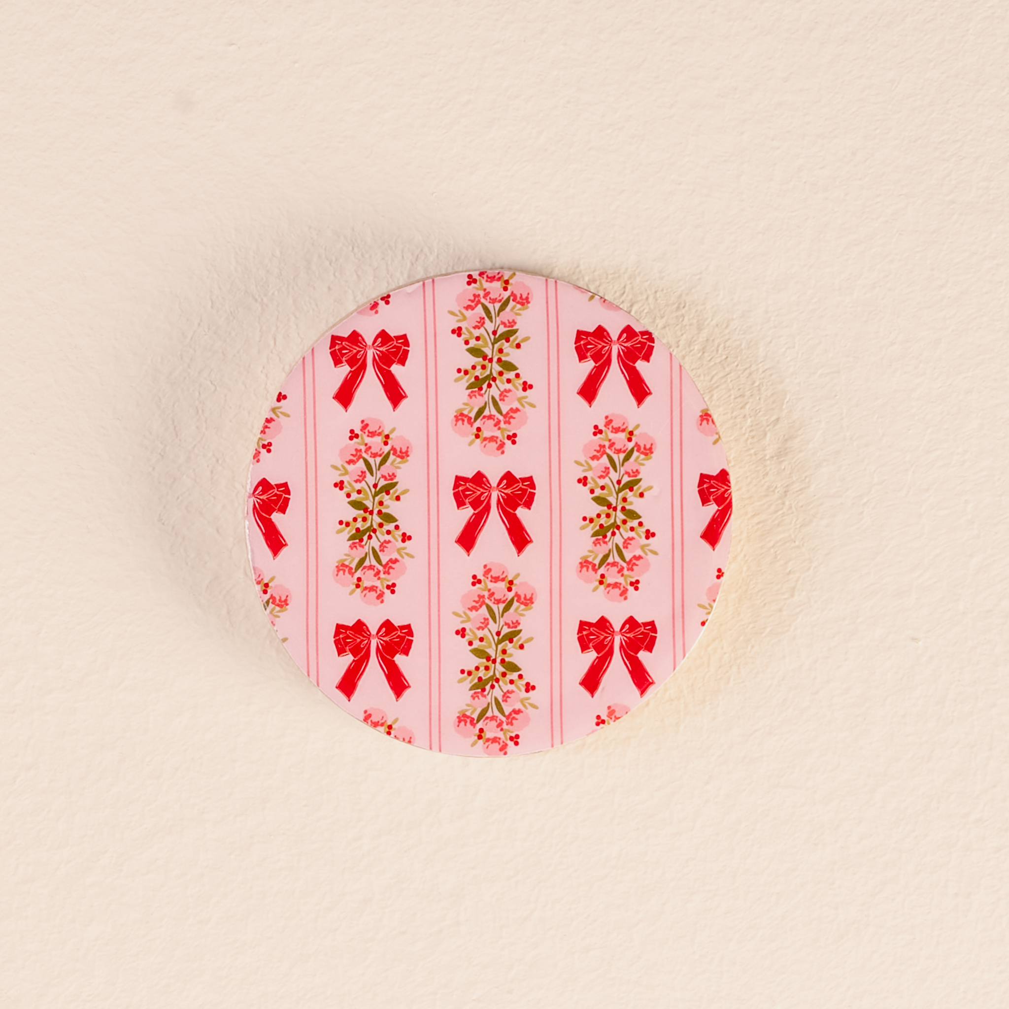 Picture of Wood Enamel Coaster-Oh So Merry