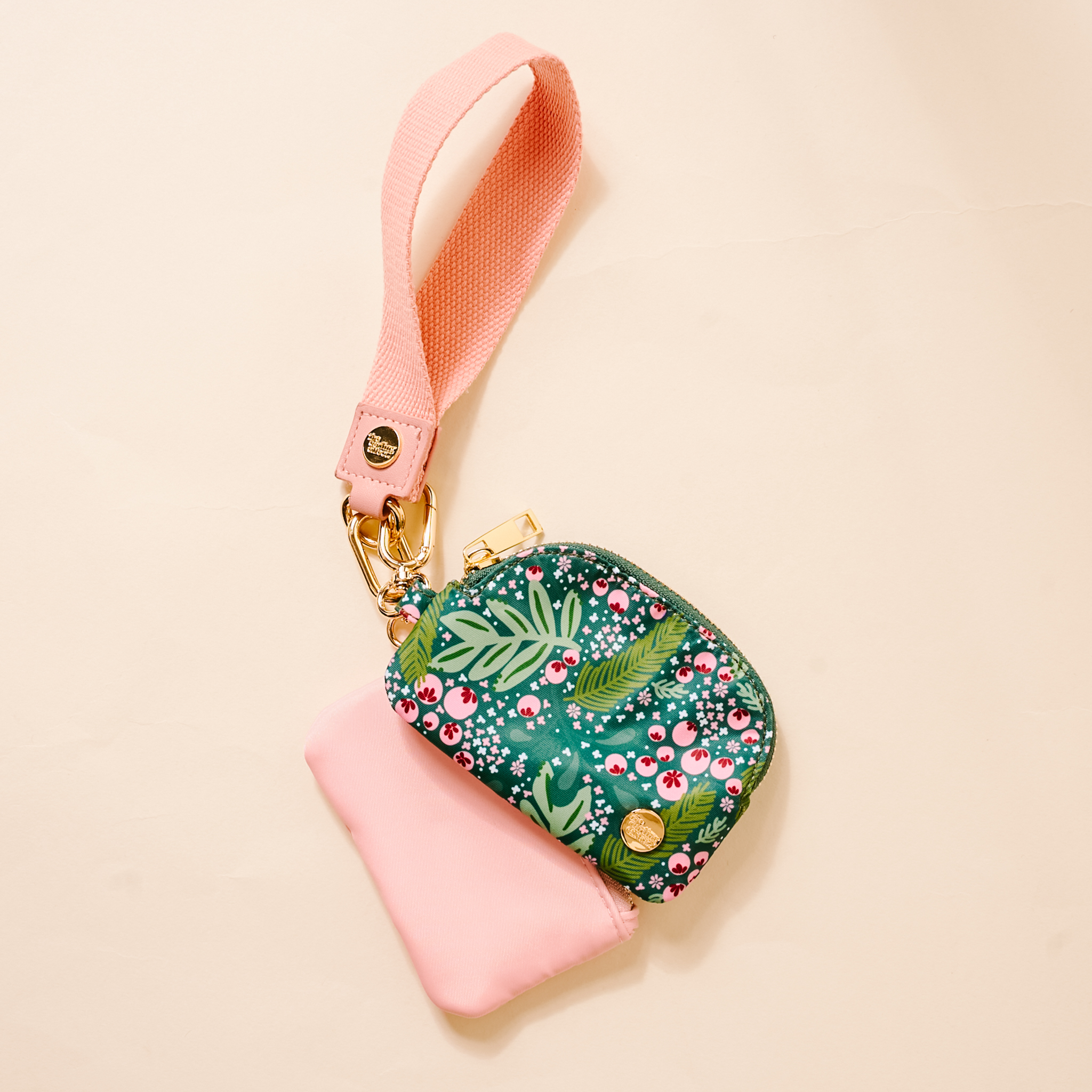 Picture of Dynamic Duo Pouch Wristlet-Jolly Sprig