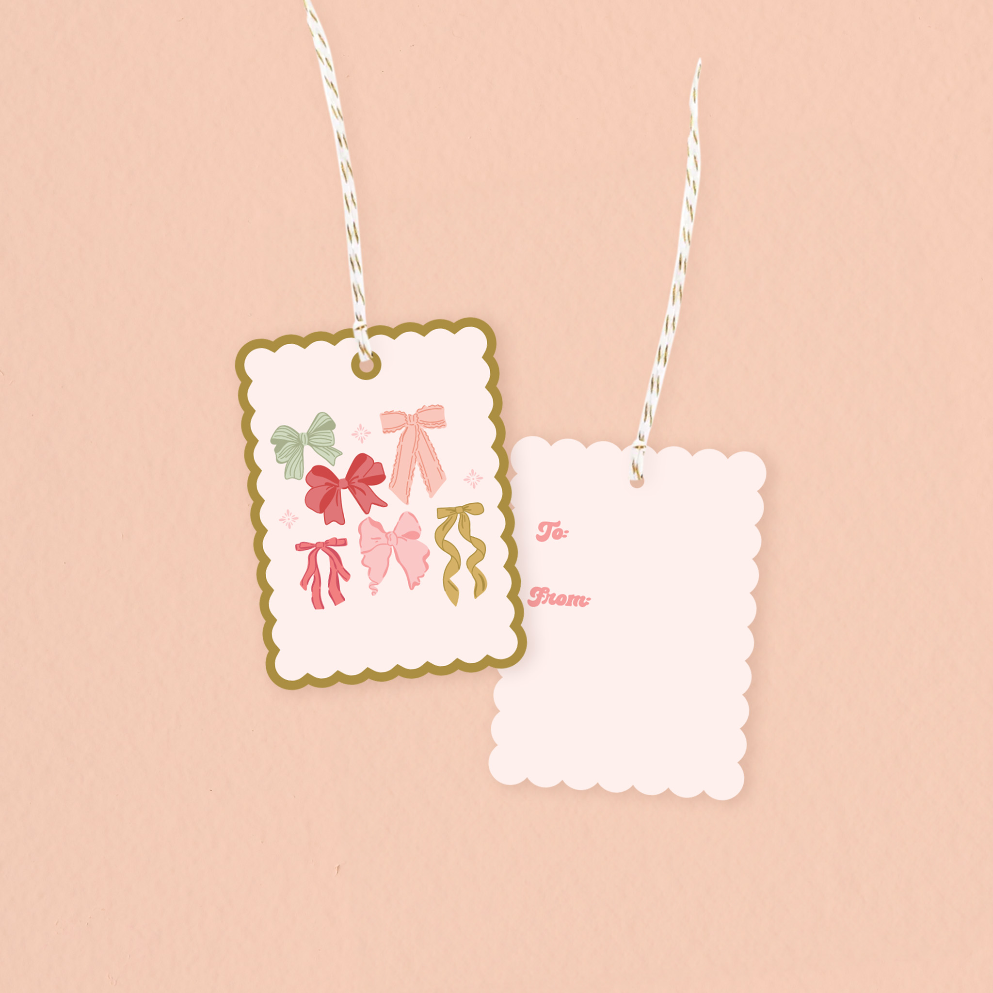 Picture of Gift Tag Set-Bow Affair