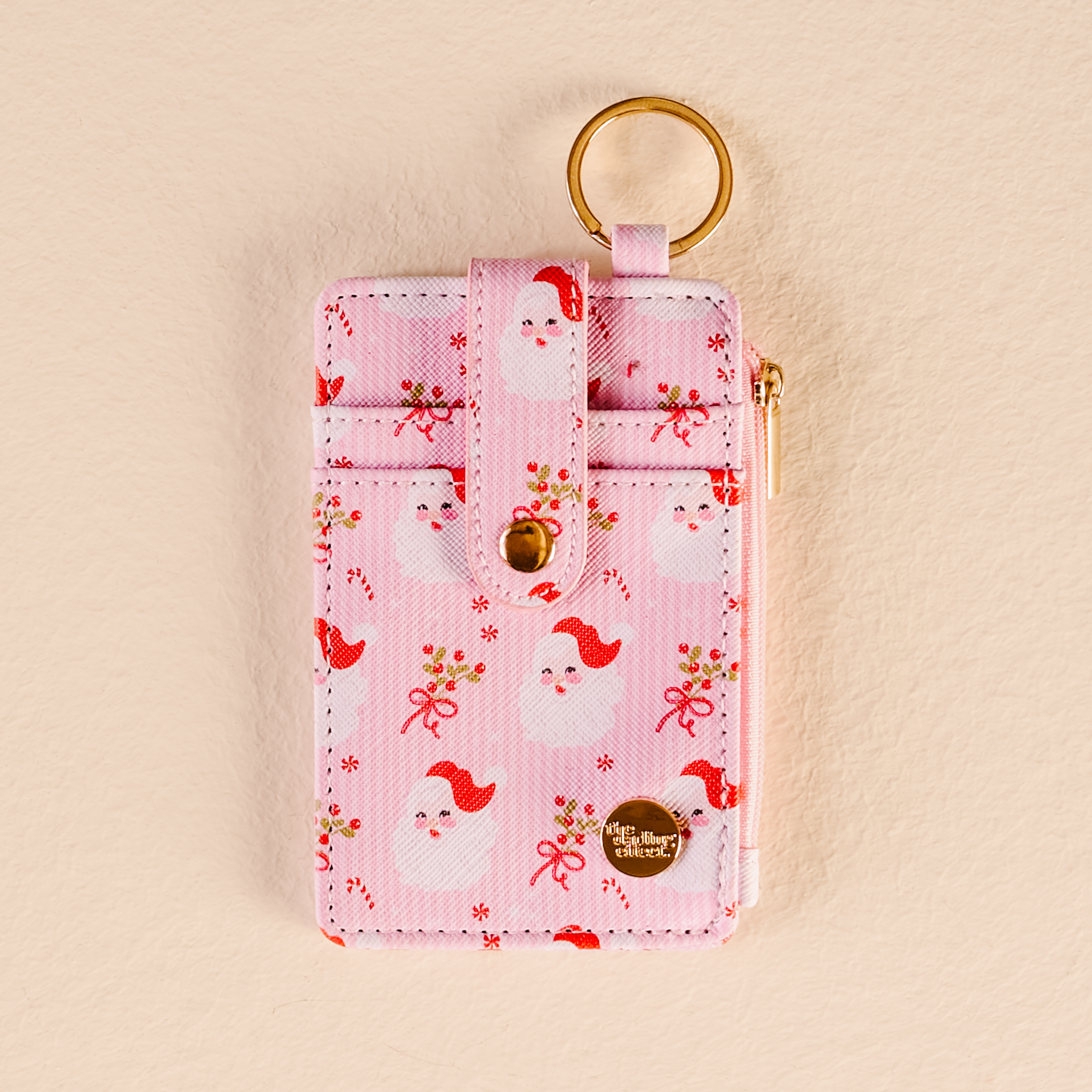 Picture of Keychain Wallet-Holly Jolly Santa