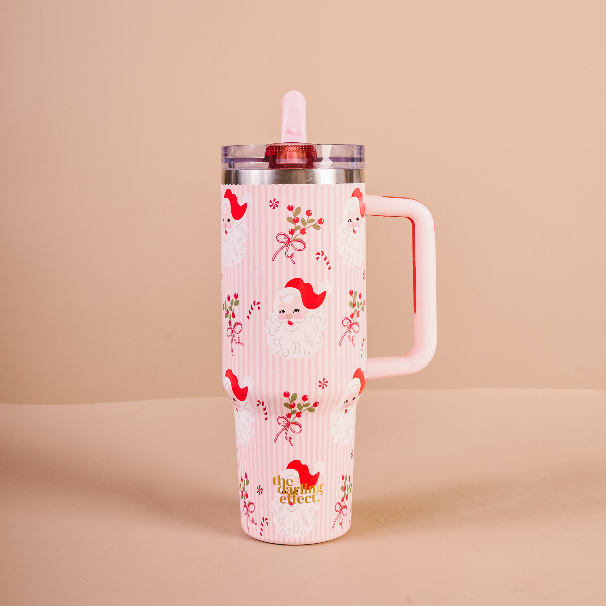 Picture of 40 oz Lifestyle Flip Straw Tumbler-Holly Jolly San