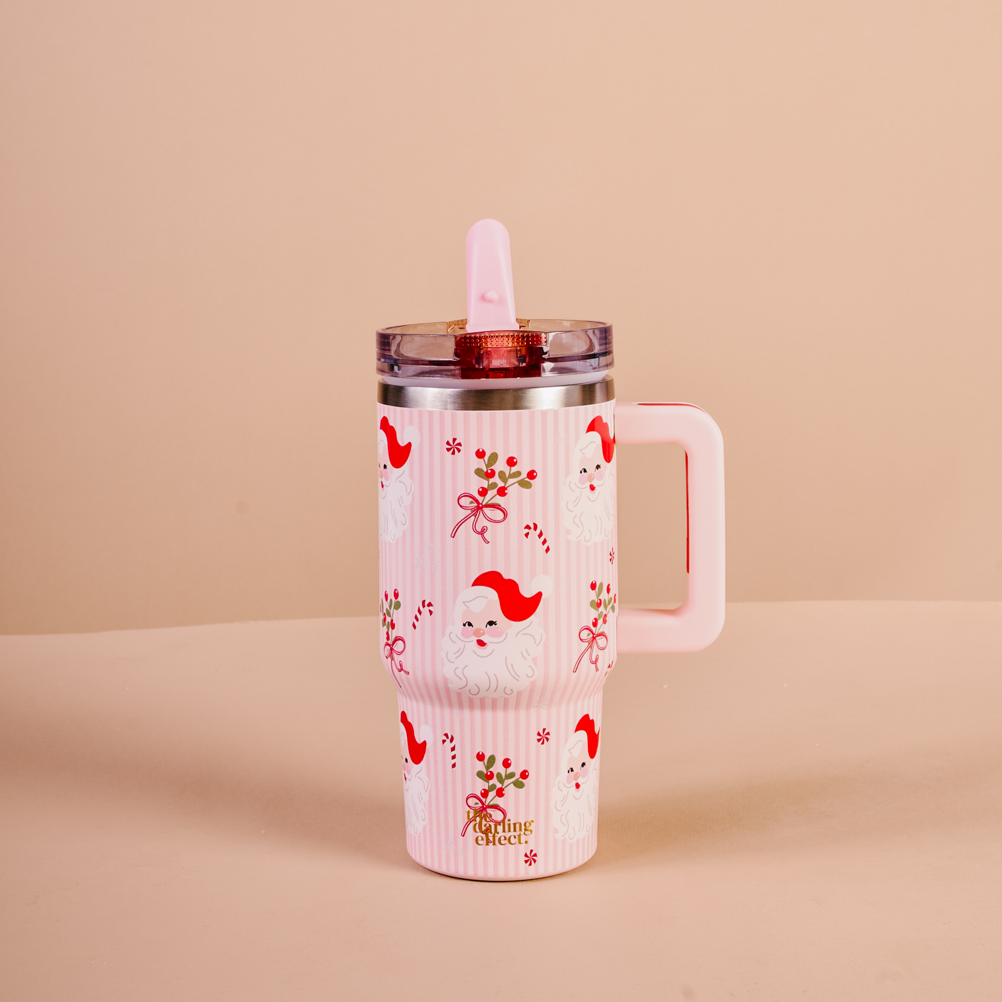 Picture of 20 oz Lifestyle Flip Straw Tumbler-Holly Jolly San