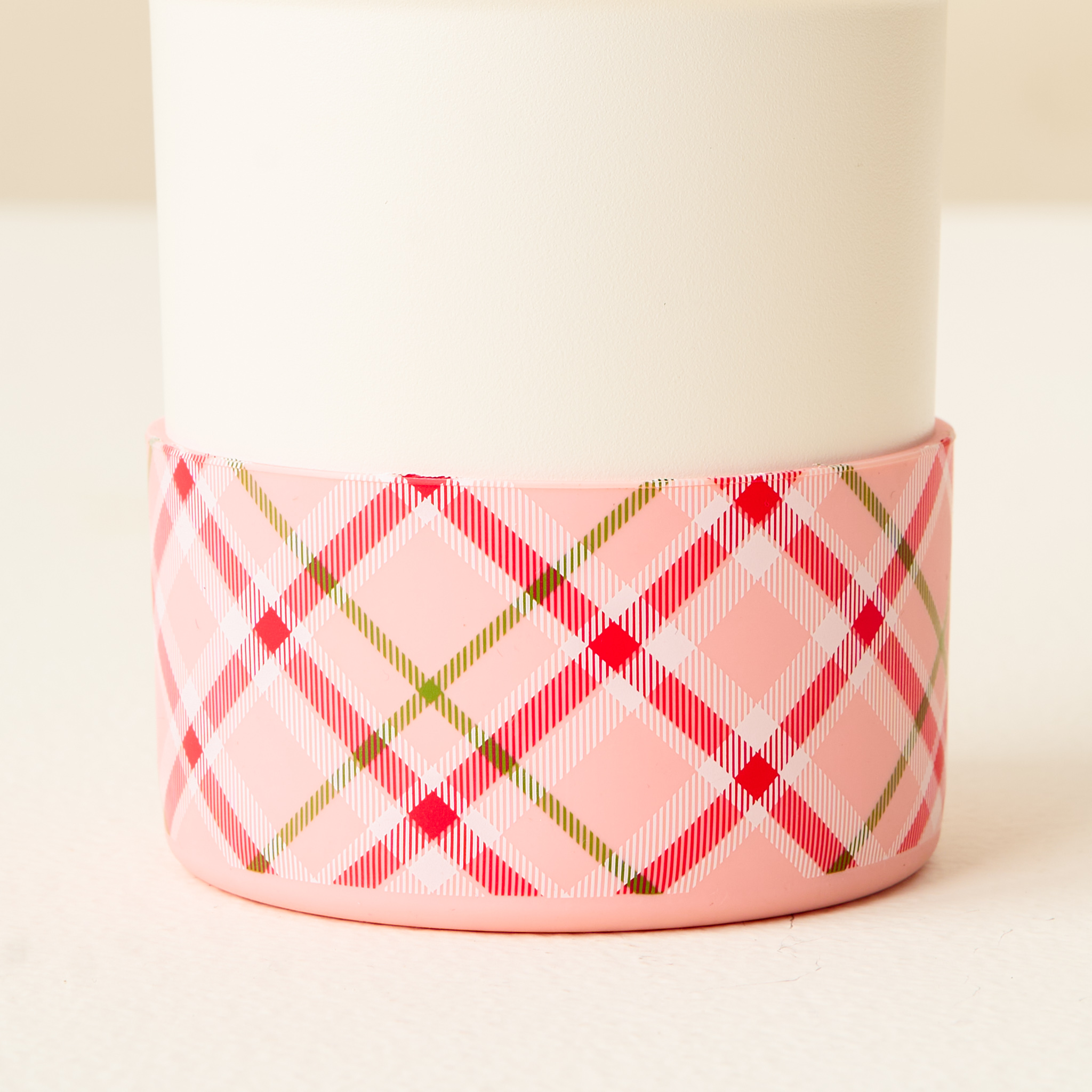 Picture of Tumbler Silicone Boot-Festive Plaid