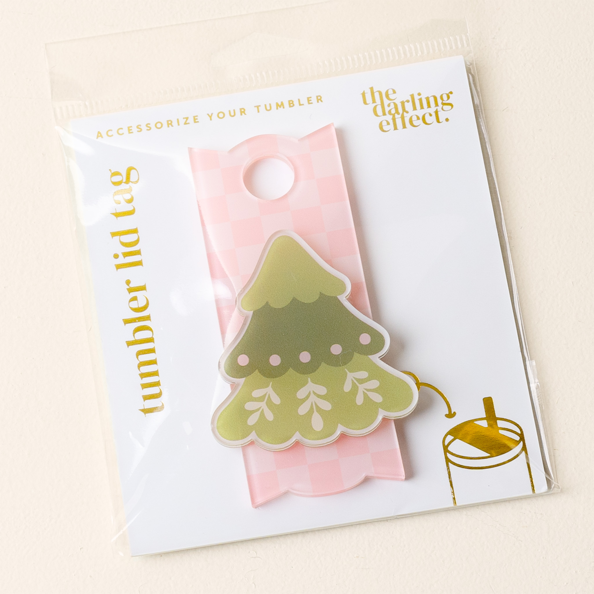 Picture of Tumbler Lid Tag-Countryside Christmas