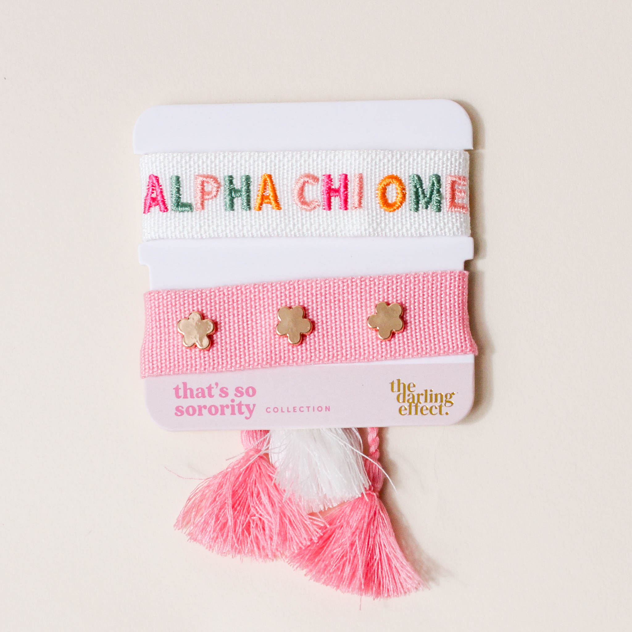 Picture of Woven Bracelet Set-Alpha Chi Omega