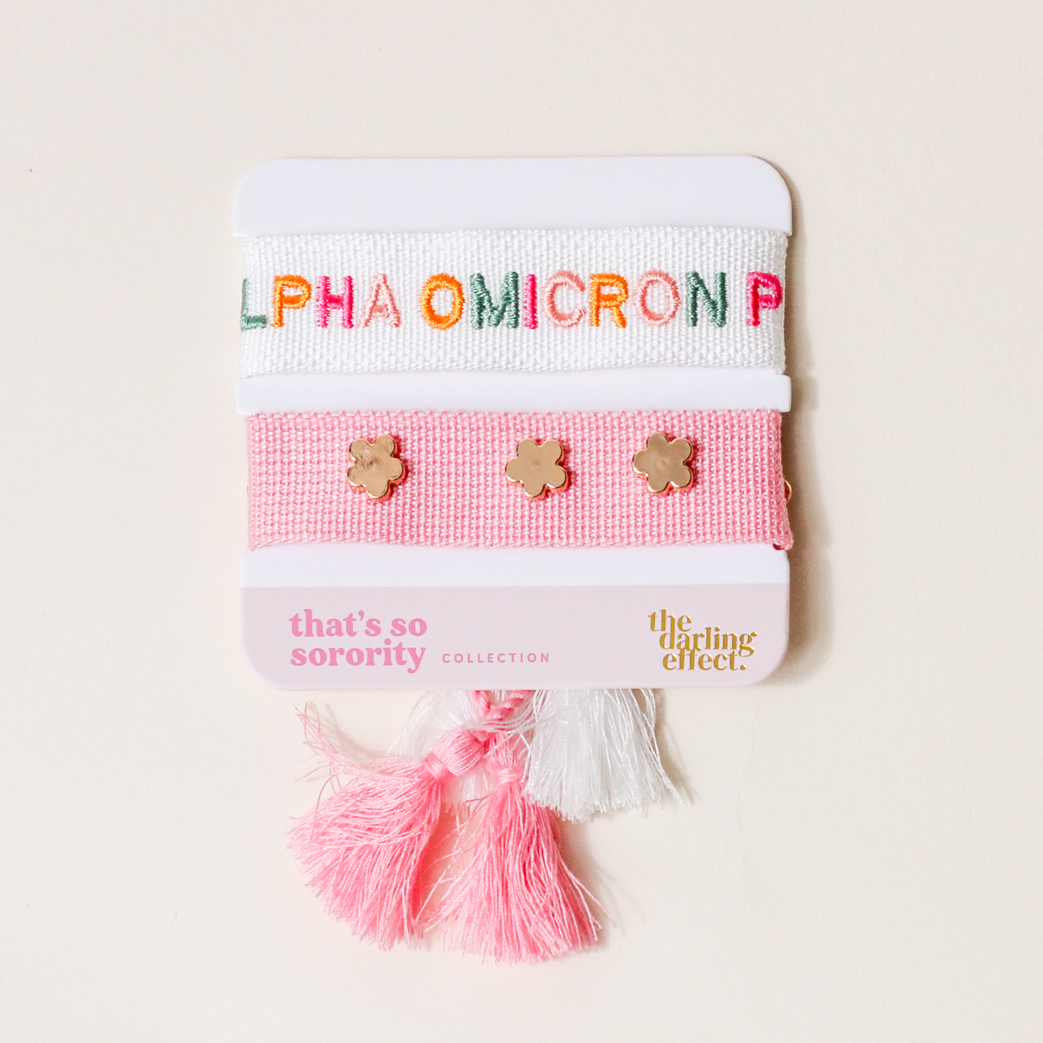 Picture of Woven Bracelet Set-Alpha Omicron Pi