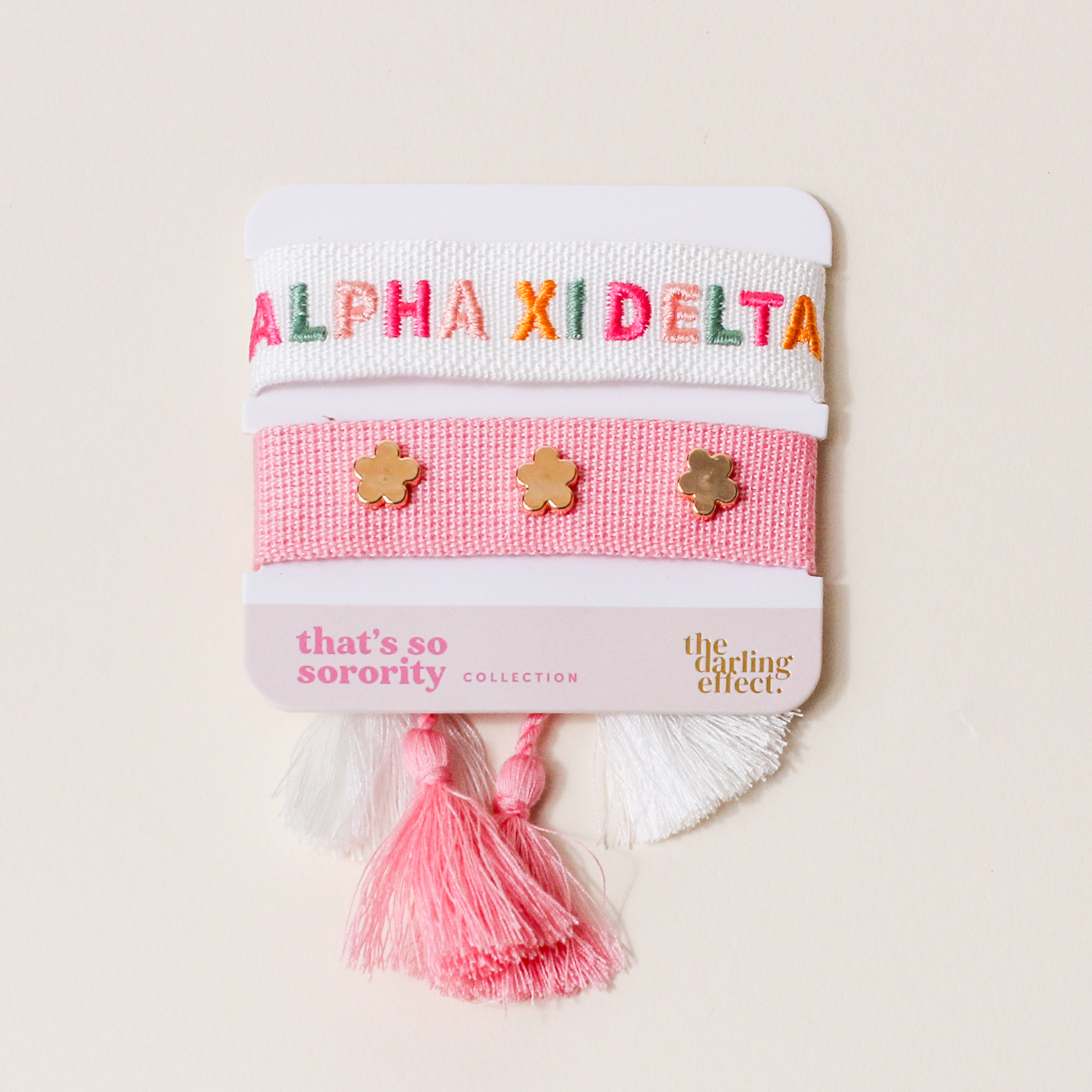 Picture of Woven Bracelet Set-Alpha Xi Delta