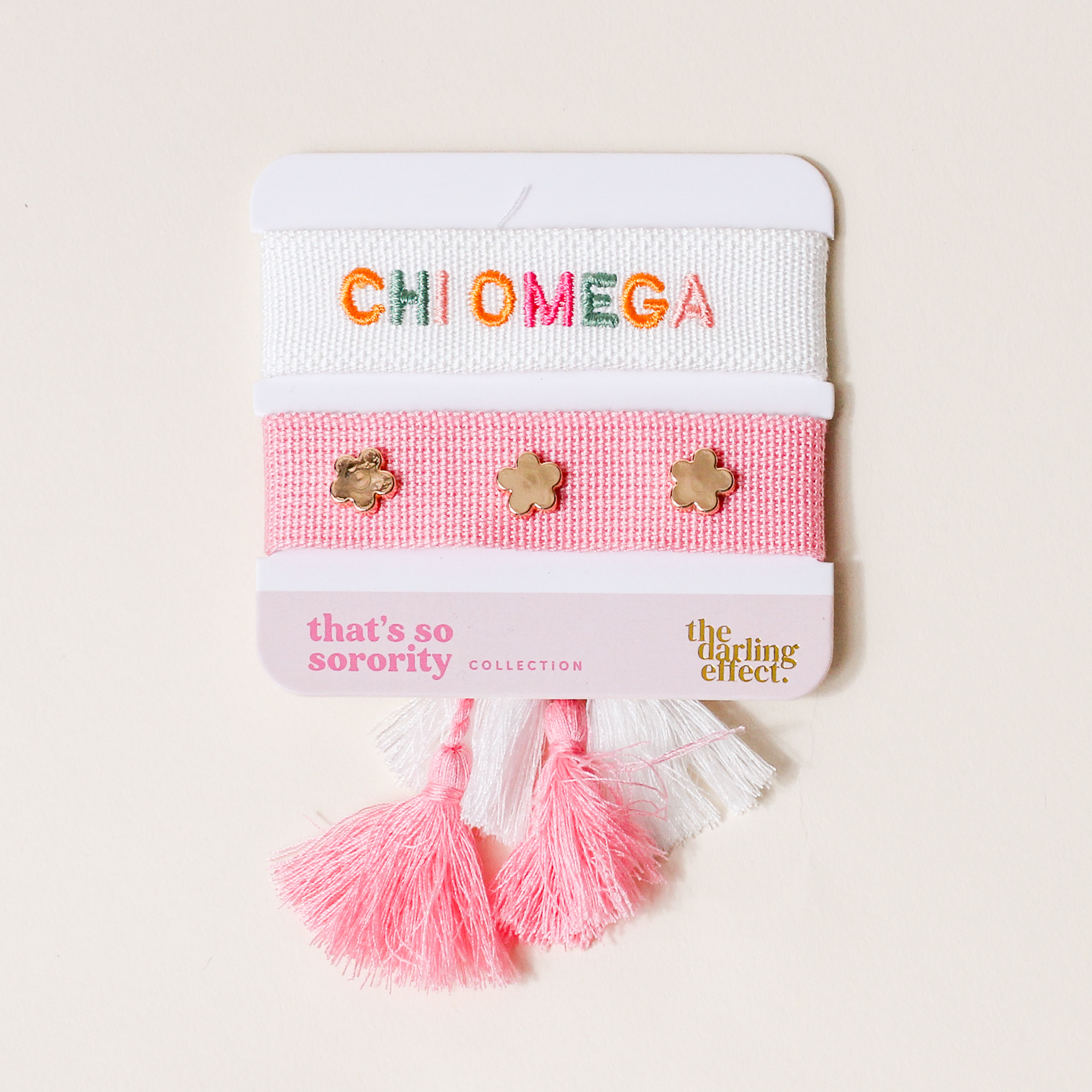 Picture of Woven Bracelet Set-Chi Omega