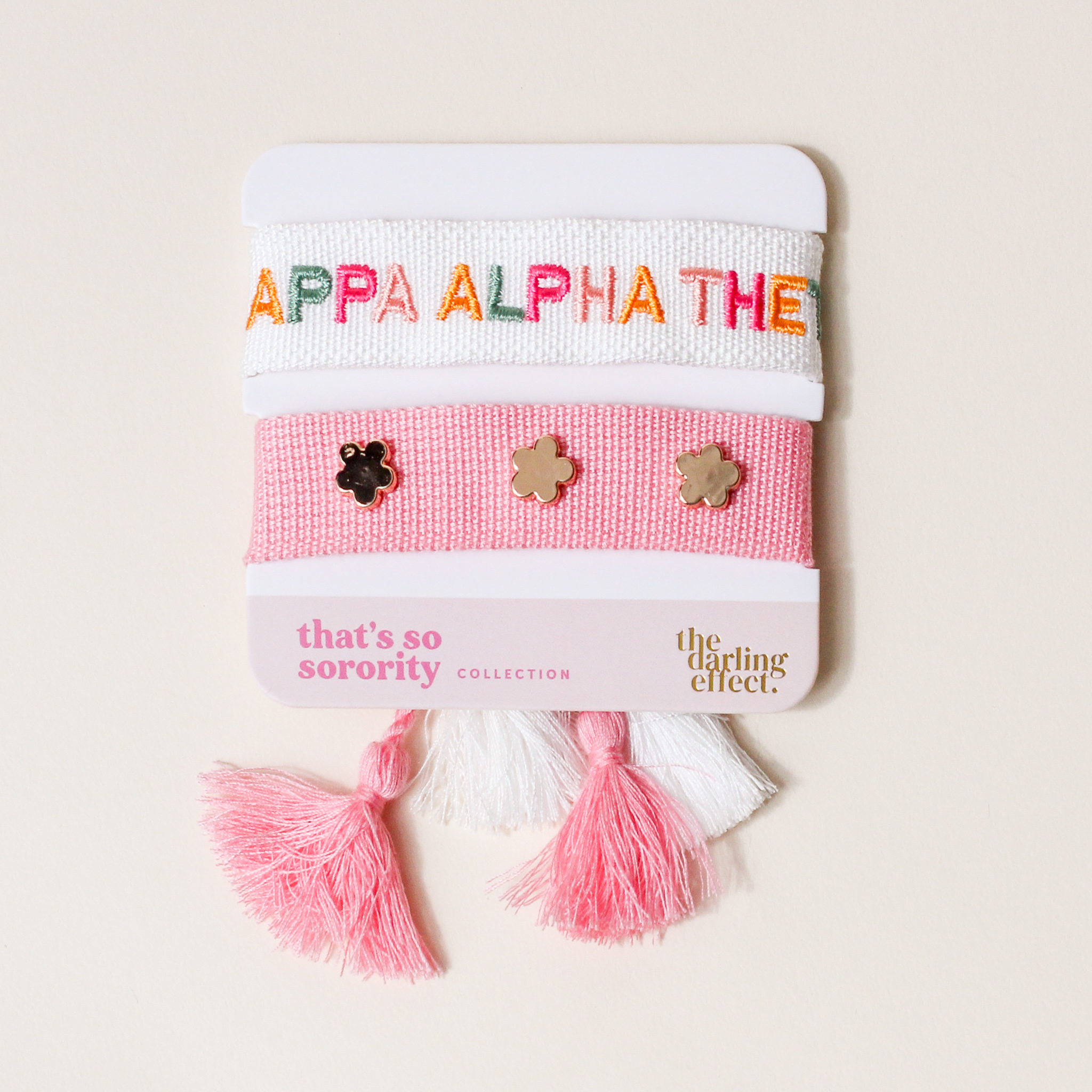 Picture of Woven Bracelet Set-Kappa Alpha Theta