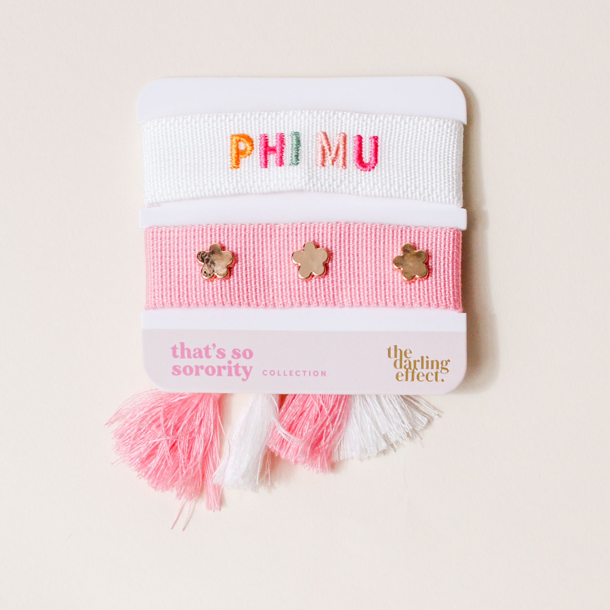 Picture of Woven Bracelet Set-Phi Mu