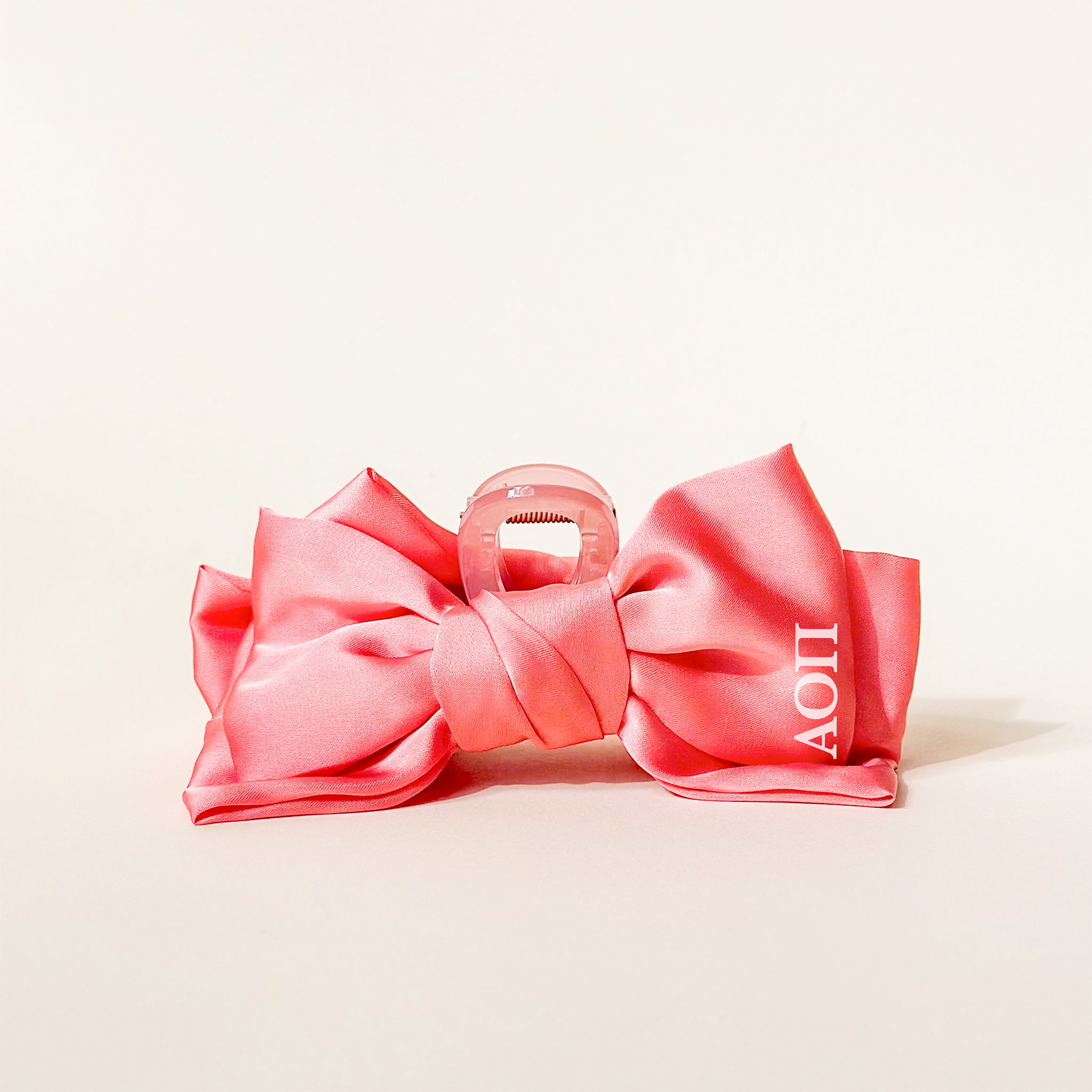 Picture of Sorority Satin Bow Claw Clip-Alpha Omicron Pi