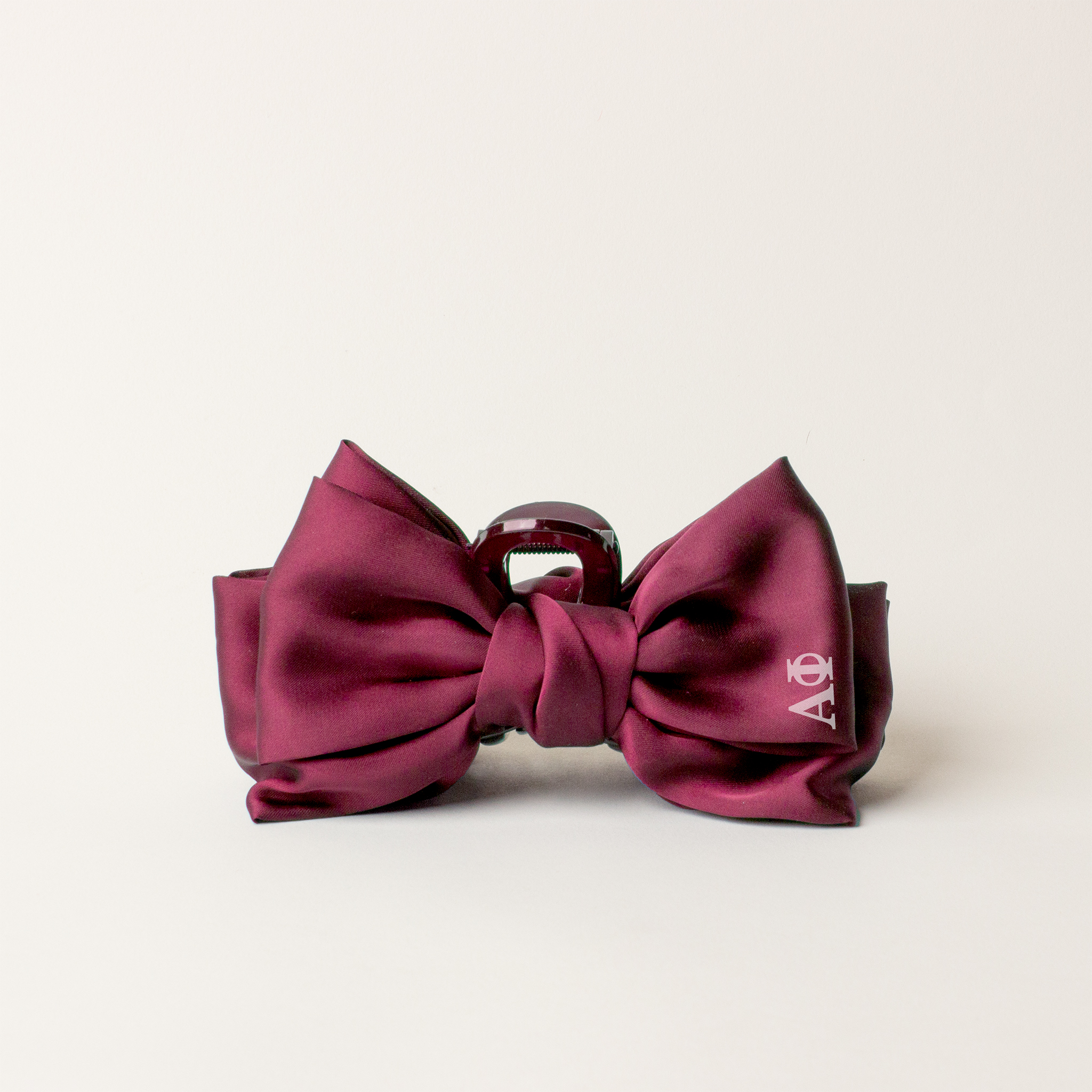 Picture of Sorority Satin Bow Claw Clip-Alpha Phi