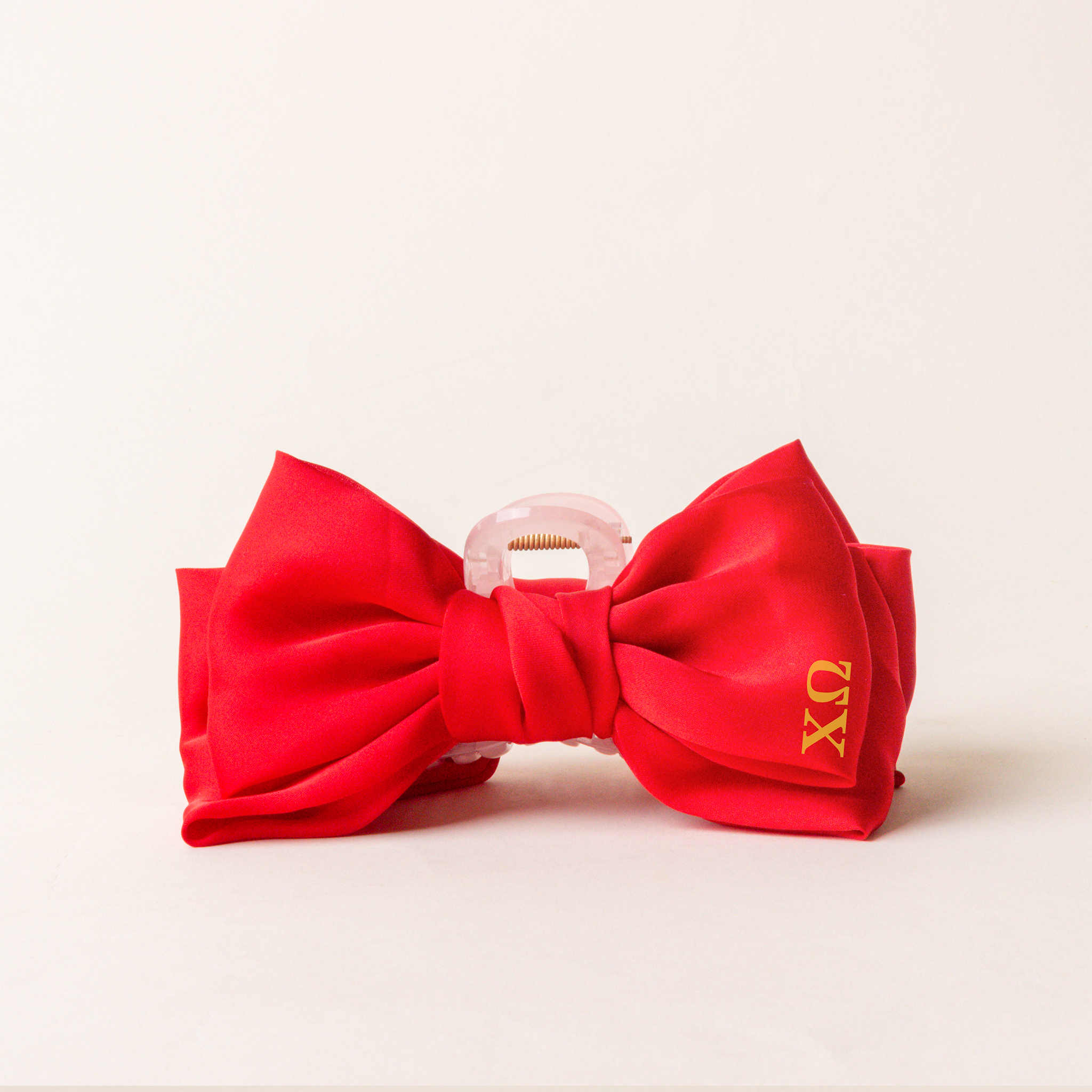 Picture of Sorority Satin Bow Claw Clip-Chi Omega