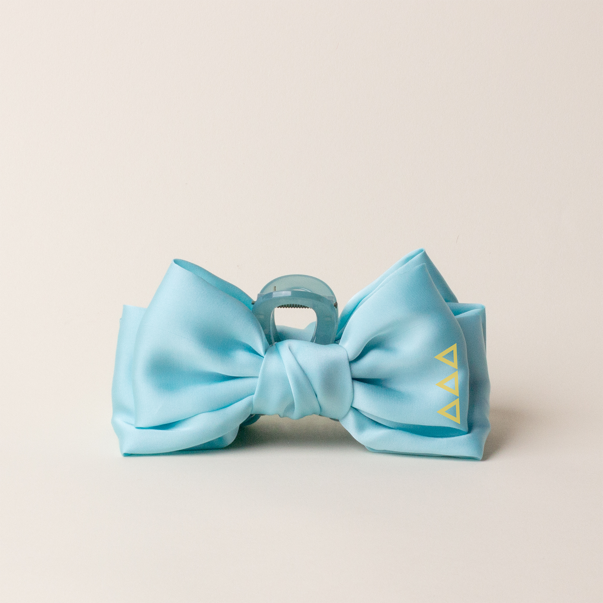 Picture of Sorority Satin Bow Claw Clip-Delta Delta Delta