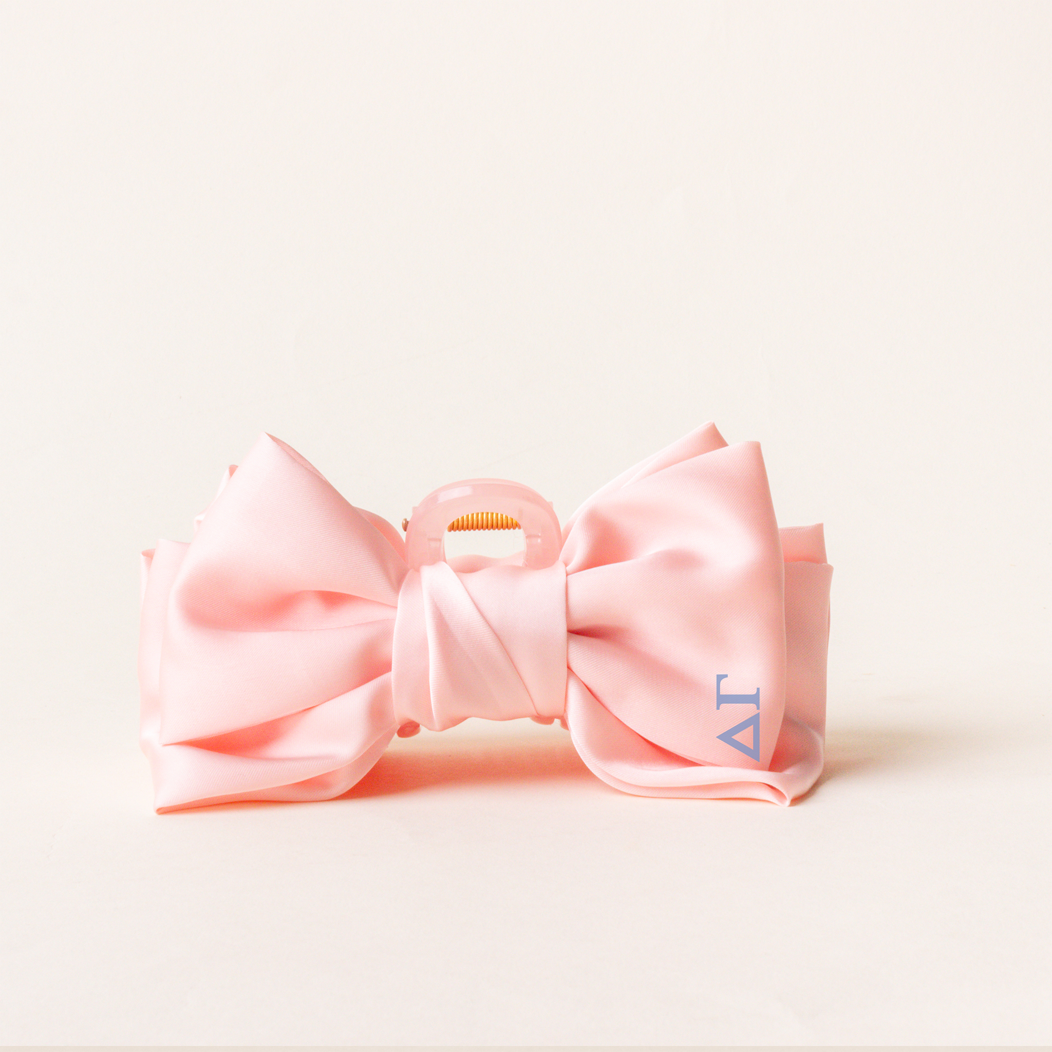 Picture of Sorority Satin Bow Claw Clip-Delta Gamma