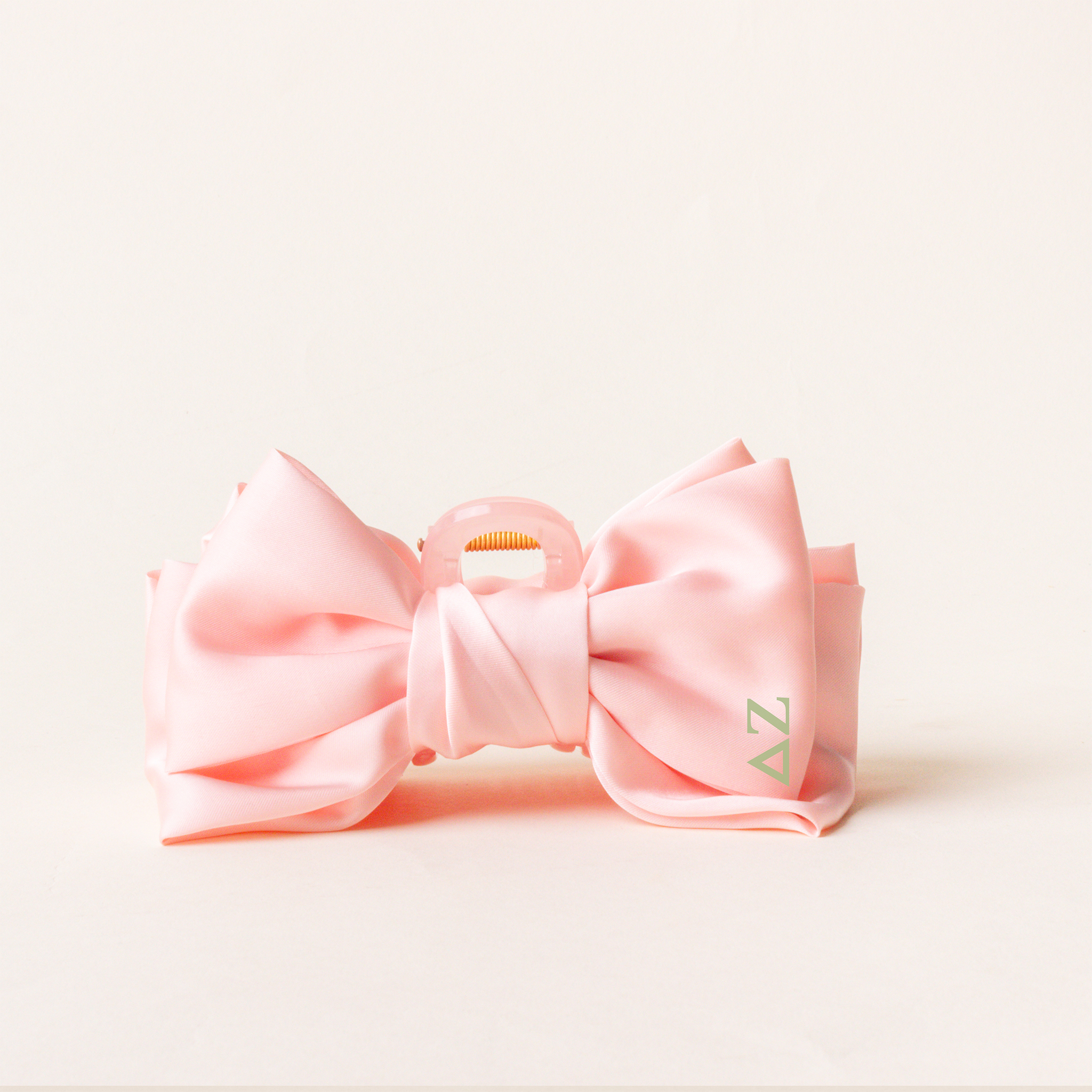 Picture of Sorority Satin Bow Claw Clip-Delta Zeta