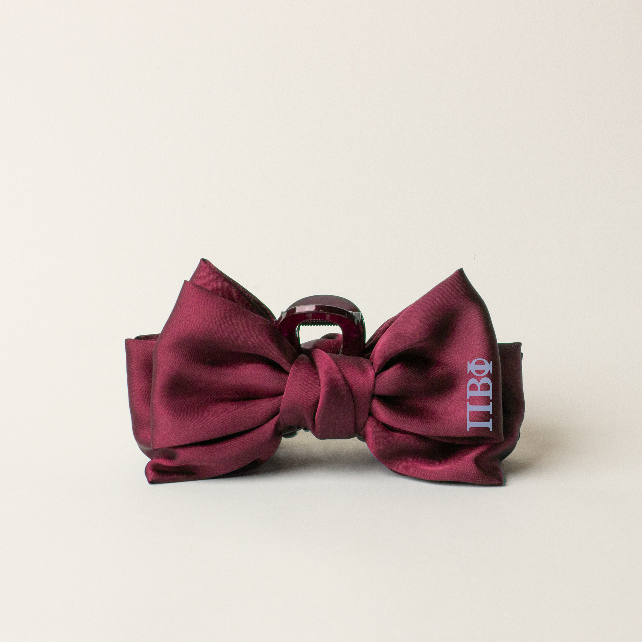 Picture of Sorority Satin Bow Claw Clip-Pi Beta Phi