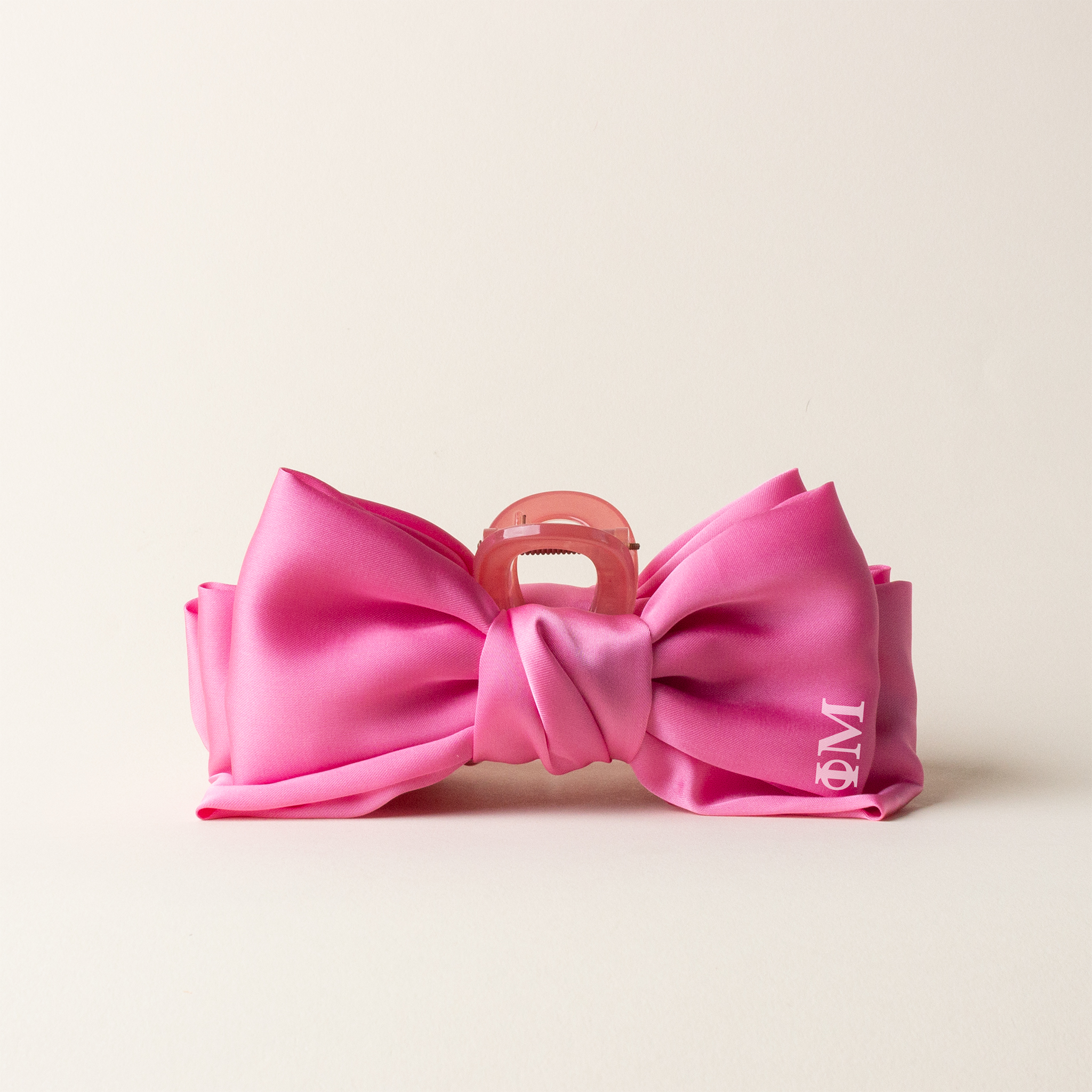 Picture of Sorority Satin Bow Claw Clip-Phi Mu