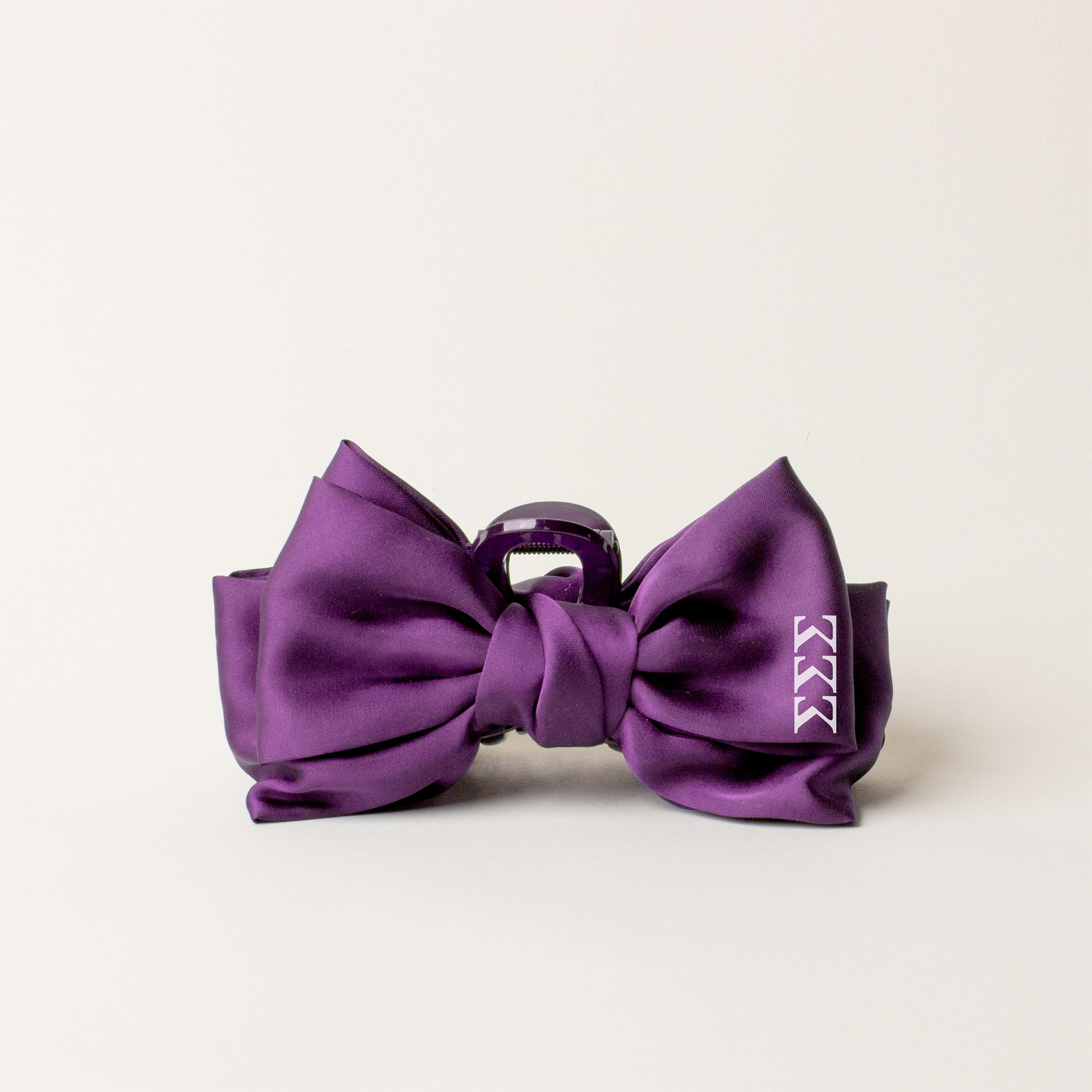 Picture of Sorority Satin Bow Claw Clip-Sigma Sigma Sigma
