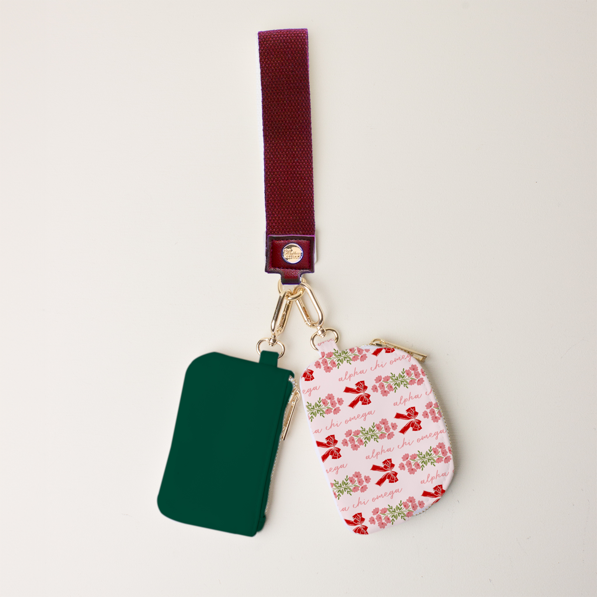 Picture of Sorority Dynamic Duo Pouch Wristlet-Alpha Chi Omeg