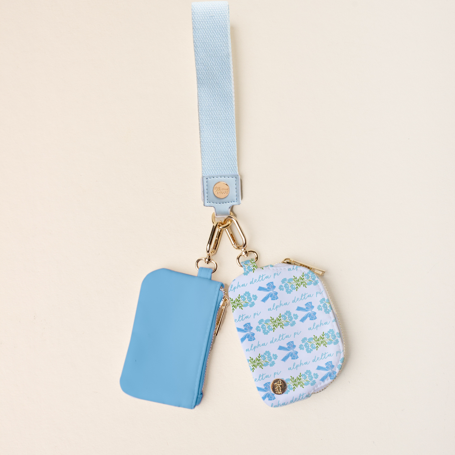 Picture of Sorority Dynamic Duo Pouch Wristlet-Alpha Delta Pi
