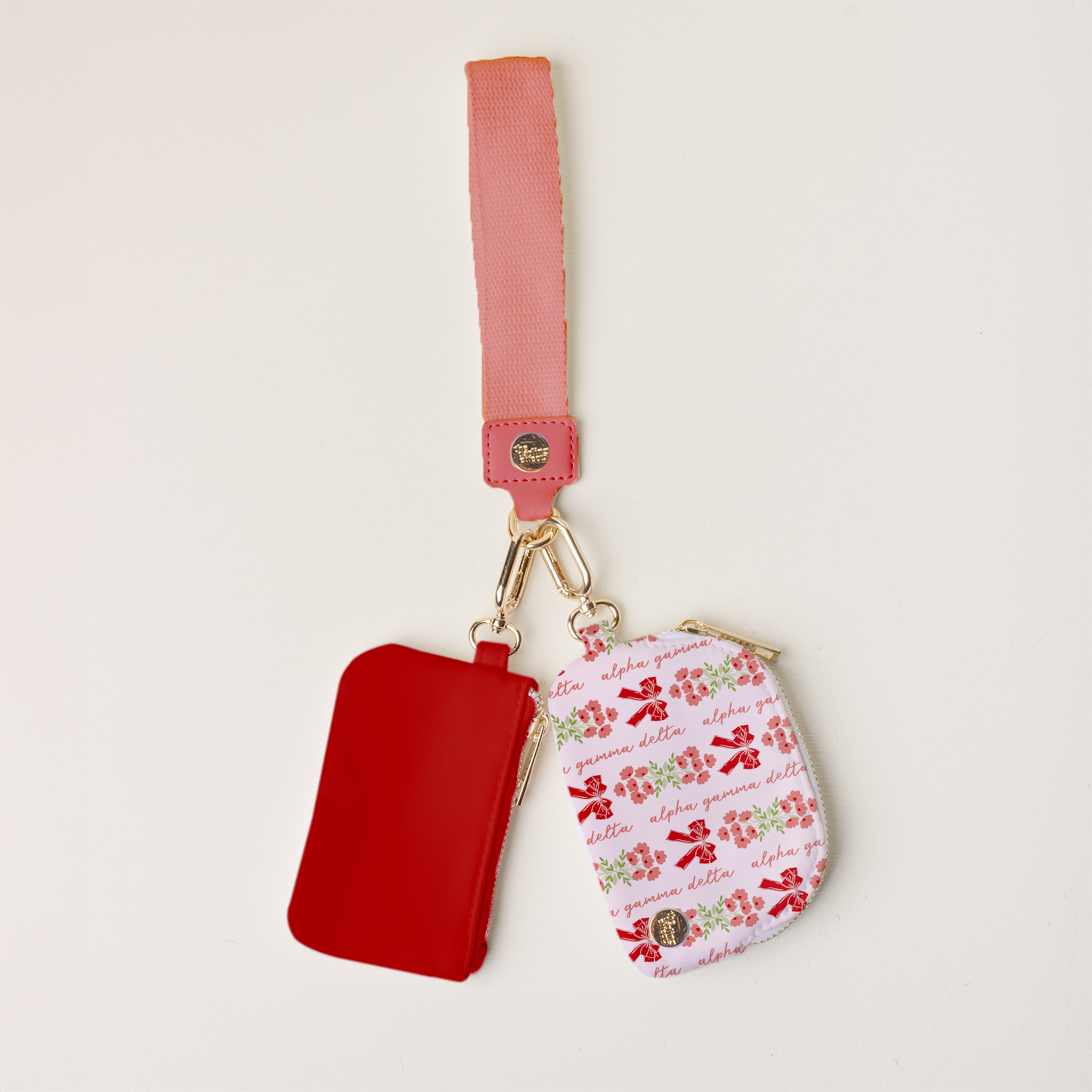 Picture of Sorority Dynamic Duo Pouch Wristlet-Alpha Gamma De