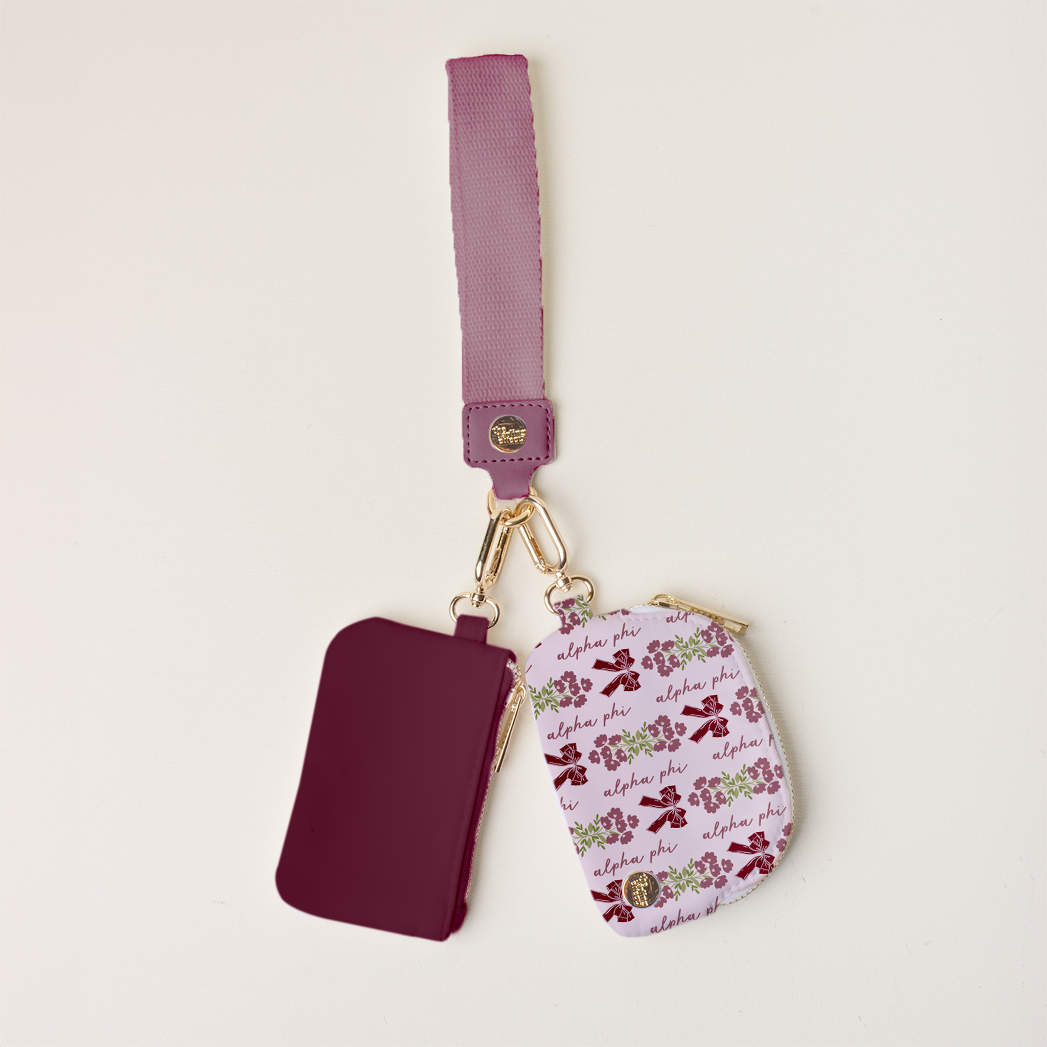 Picture of Sorority Dynamic Duo Pouch Wristlet-Alpha Phi