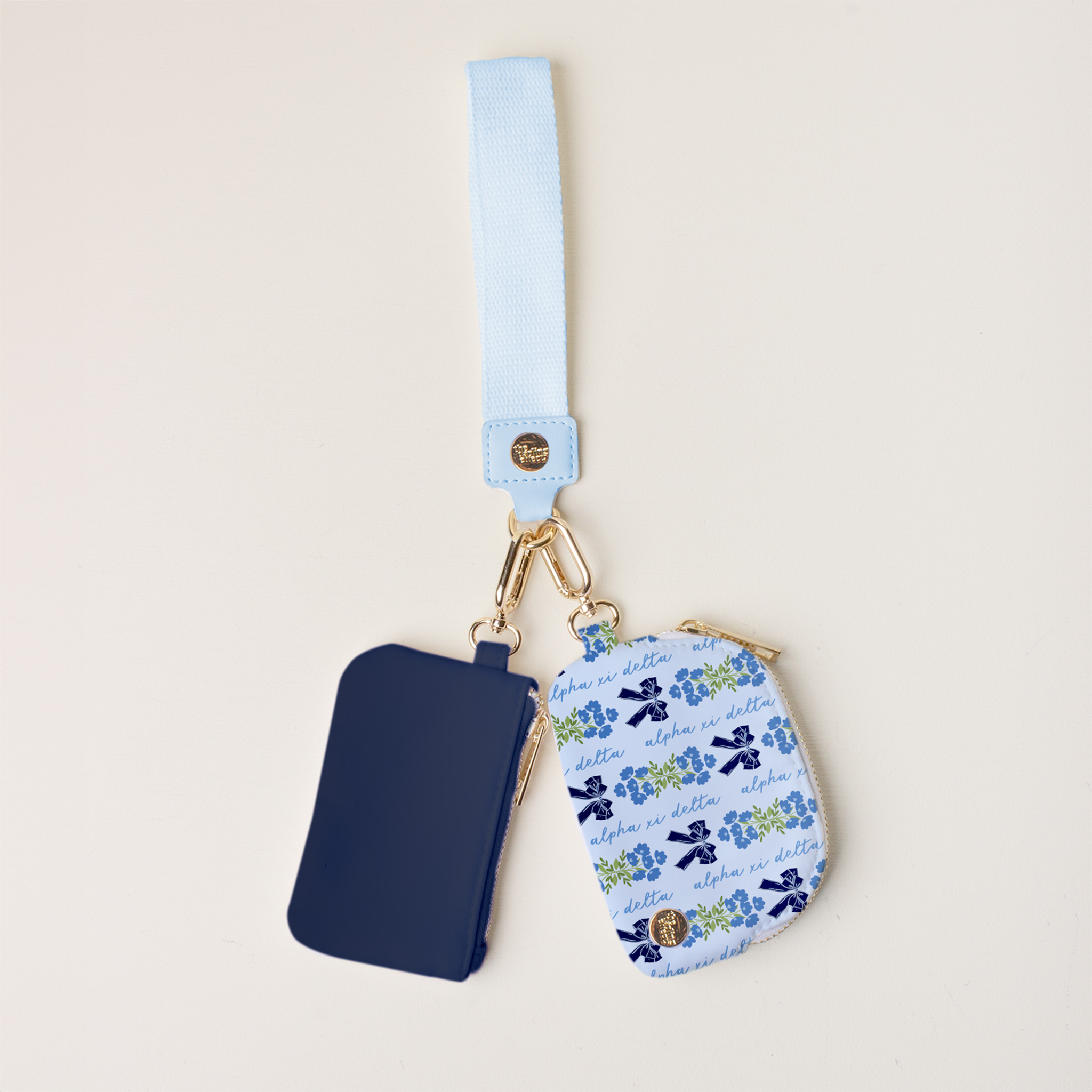 Picture of Sorority Dynamic Duo Pouch Wristlet-Alpha Xi Delta
