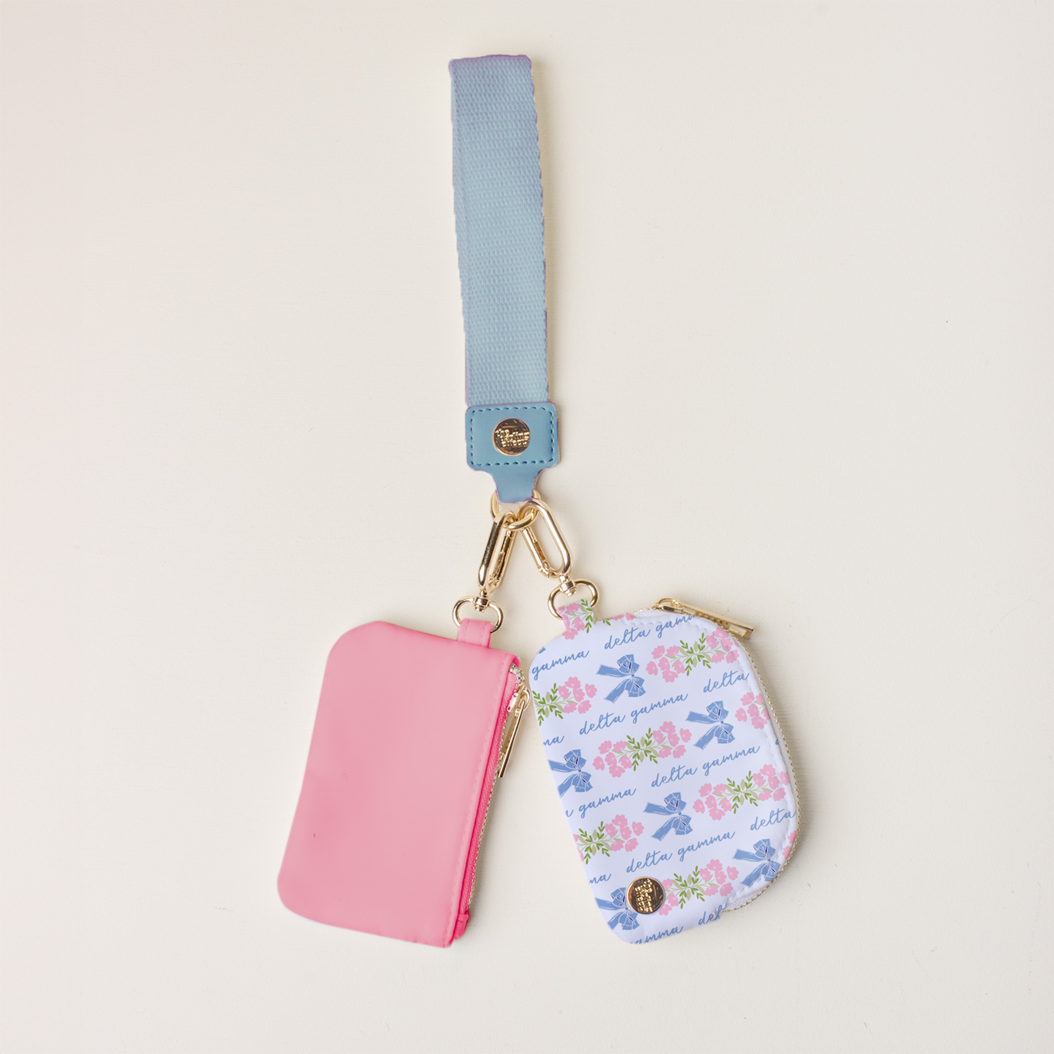 Picture of Sorority Dynamic Duo Pouch Wristlet-Delta Gamma