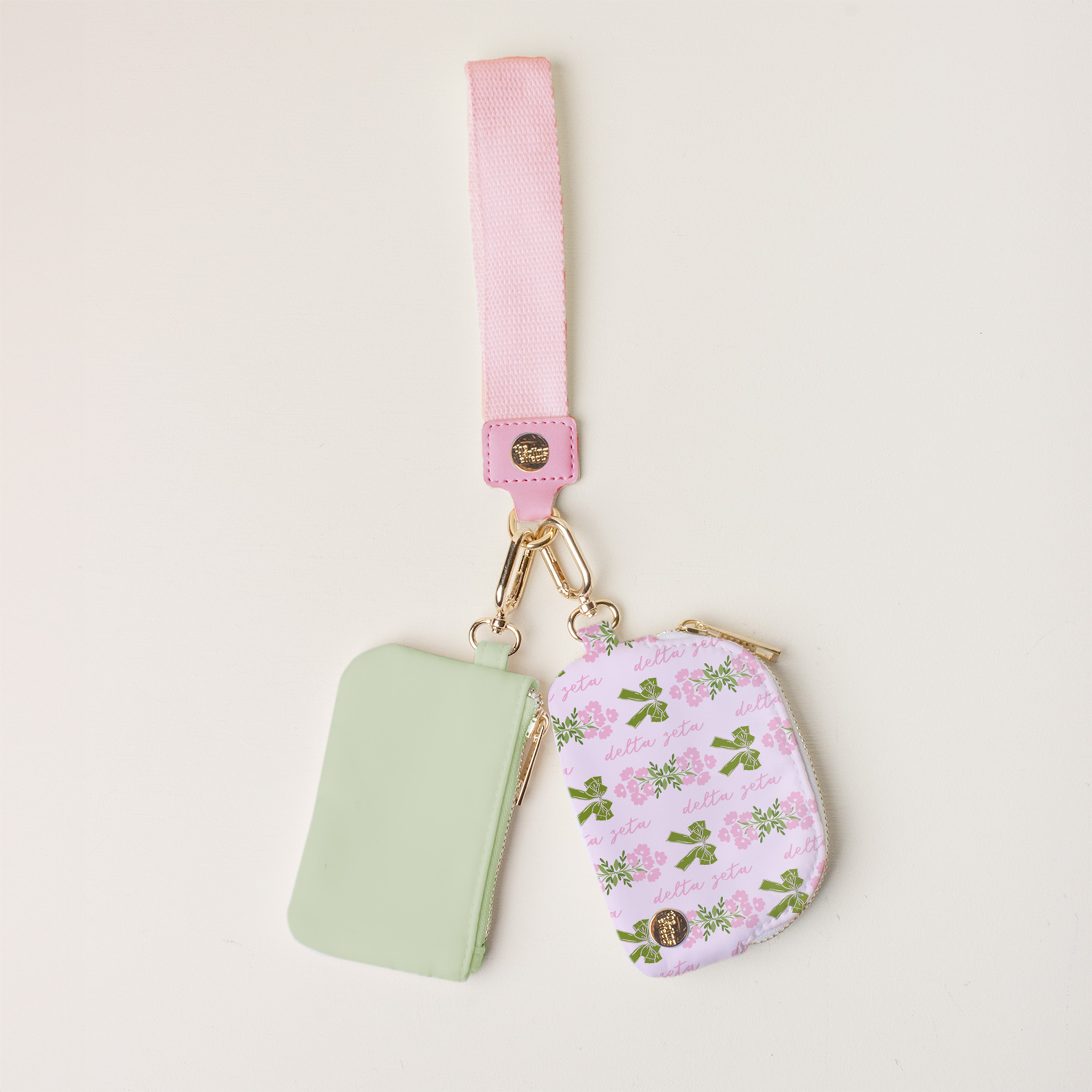 Picture of Sorority Dynamic Duo Pouch Wristlet-Delta Zeta