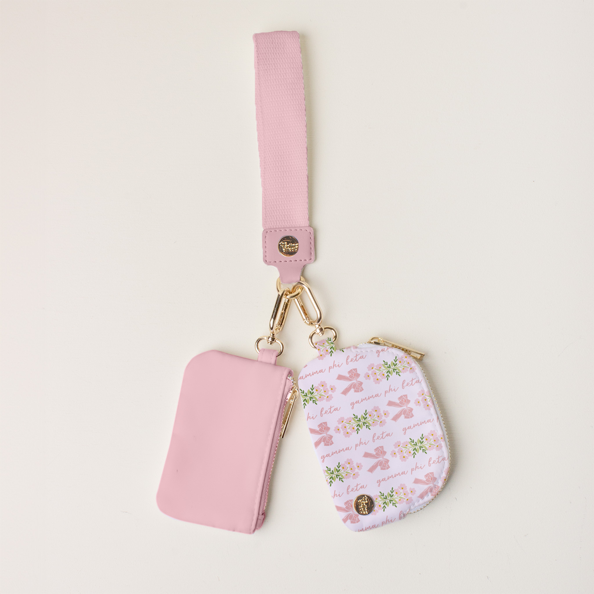 Picture of Sorority Dynamic Duo Pouch Wristlet-Gamma Phi Beta