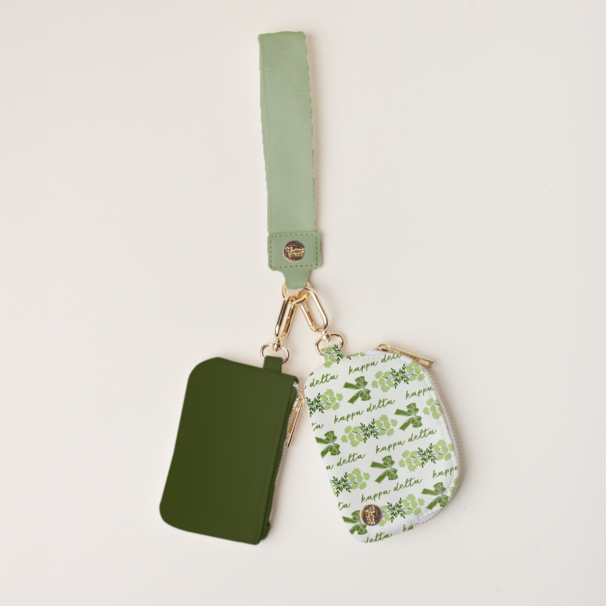 Picture of Sorority Dynamic Duo Pouch Wristlet-Kappa Delta