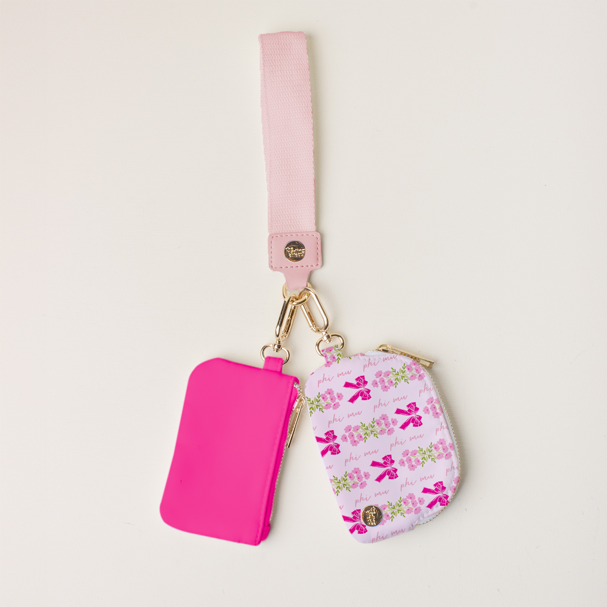 Picture of Sorority Dynamic Duo Pouch Wristlet-Phi Mu