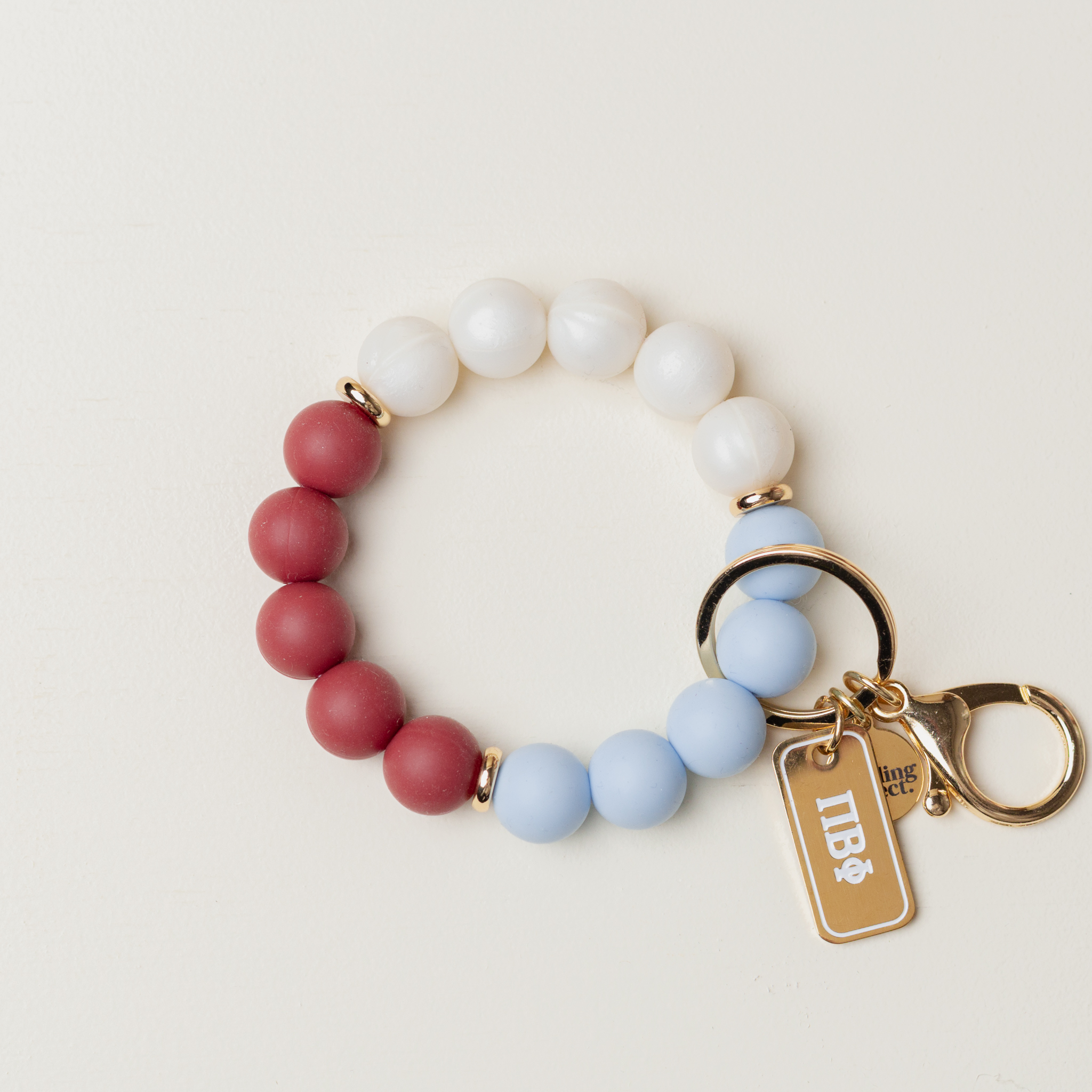 Picture of Sorority Hands-Free Keychain Wristlet-Pi Beta Phi