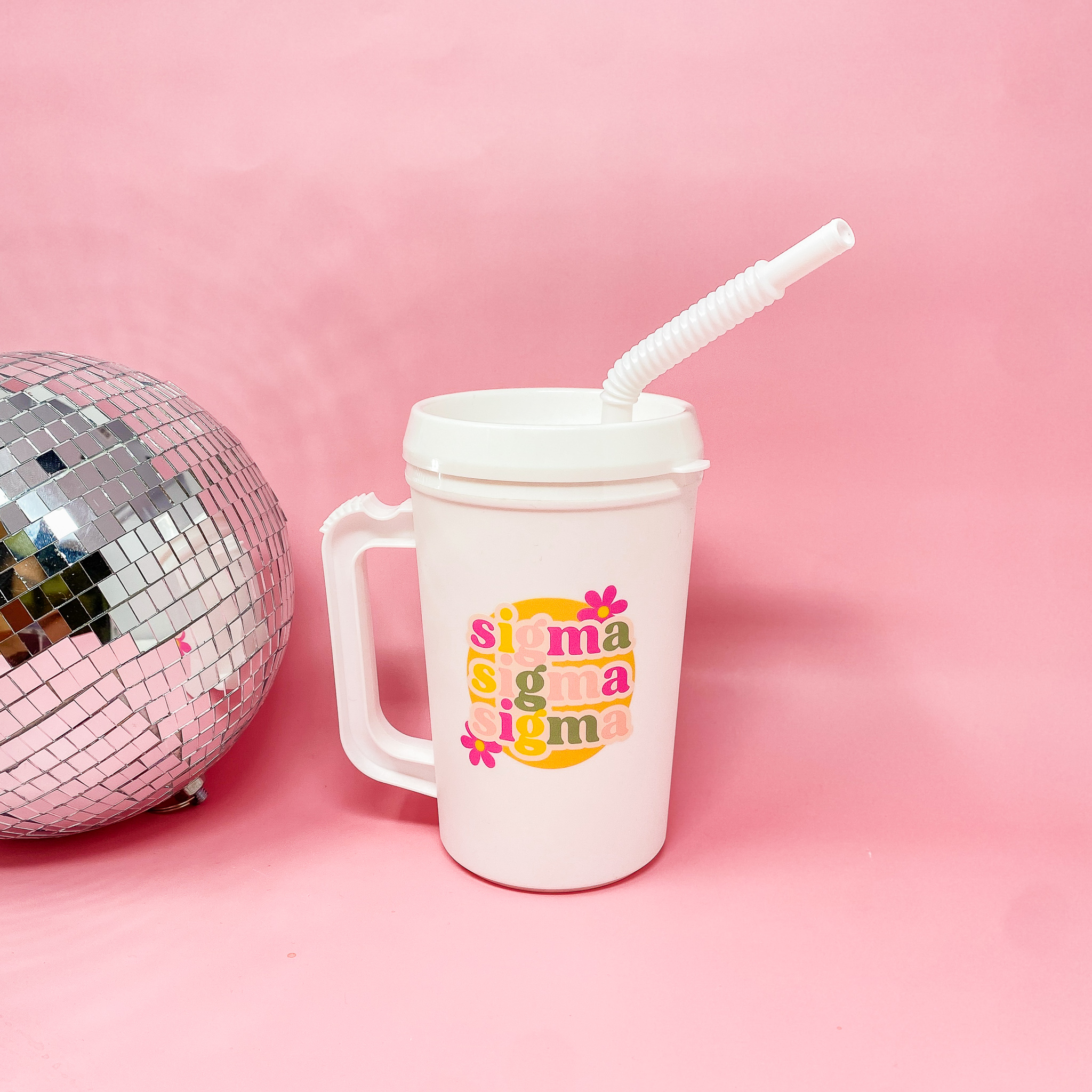 Picture of Sorority Plastic Mega Mug -Sigma Sigma Sigma