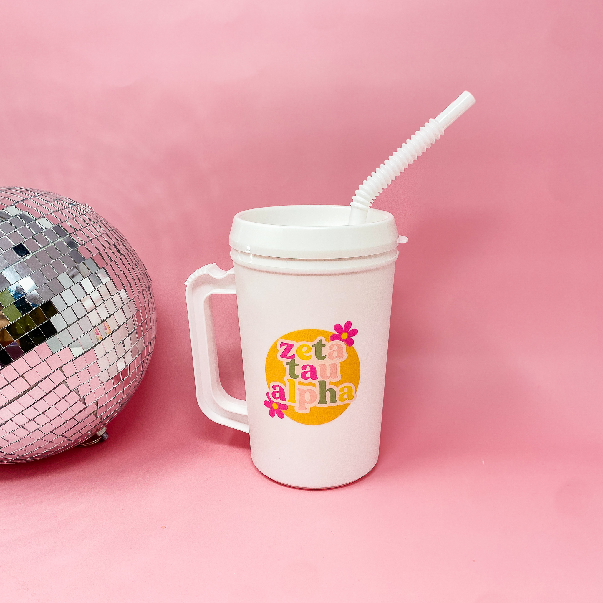 Picture of Sorority Plastic Mega Mug -Zeta Tau Alpha
