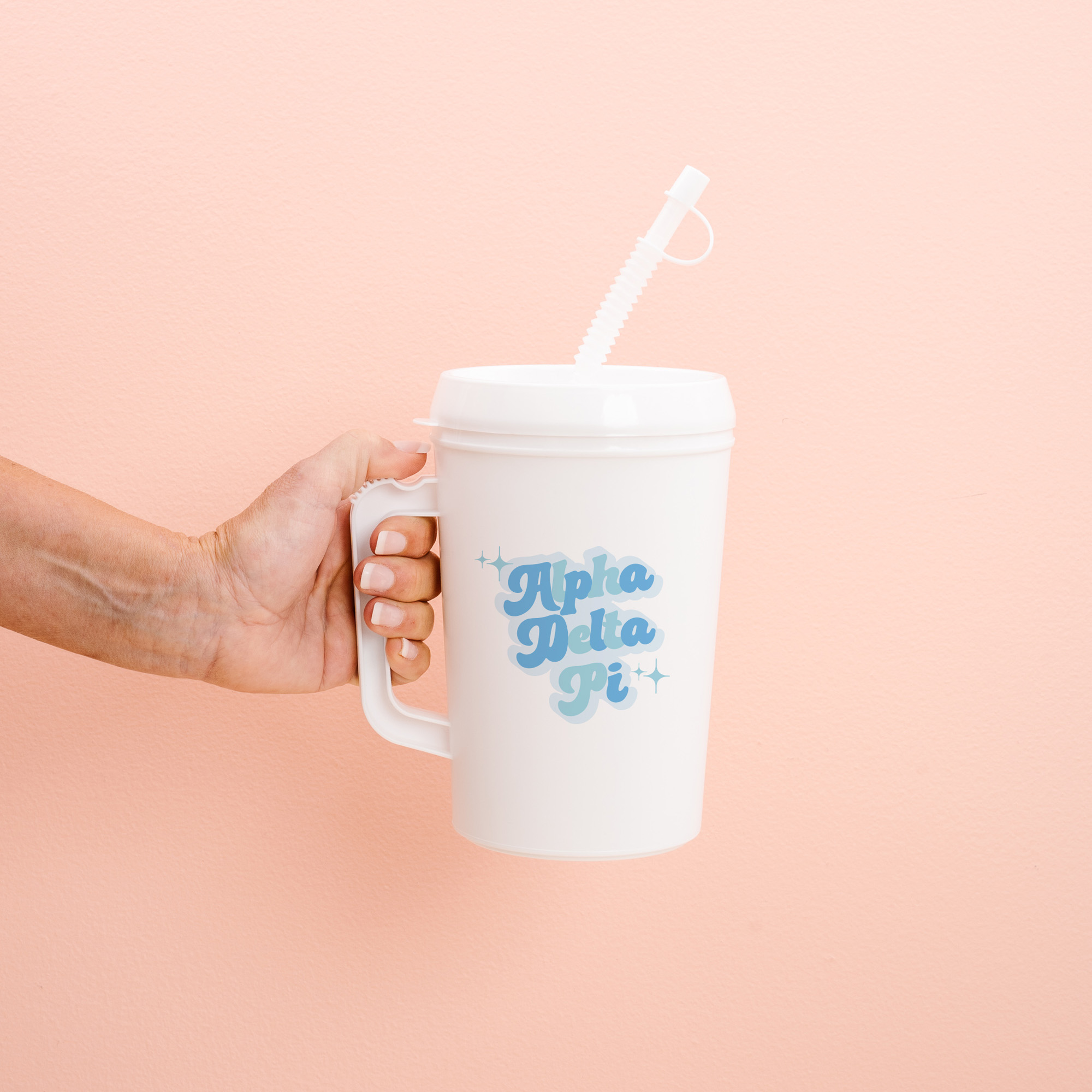 Picture of Sorority Mega Mug 22oz-Retro Alpha Delta Pi