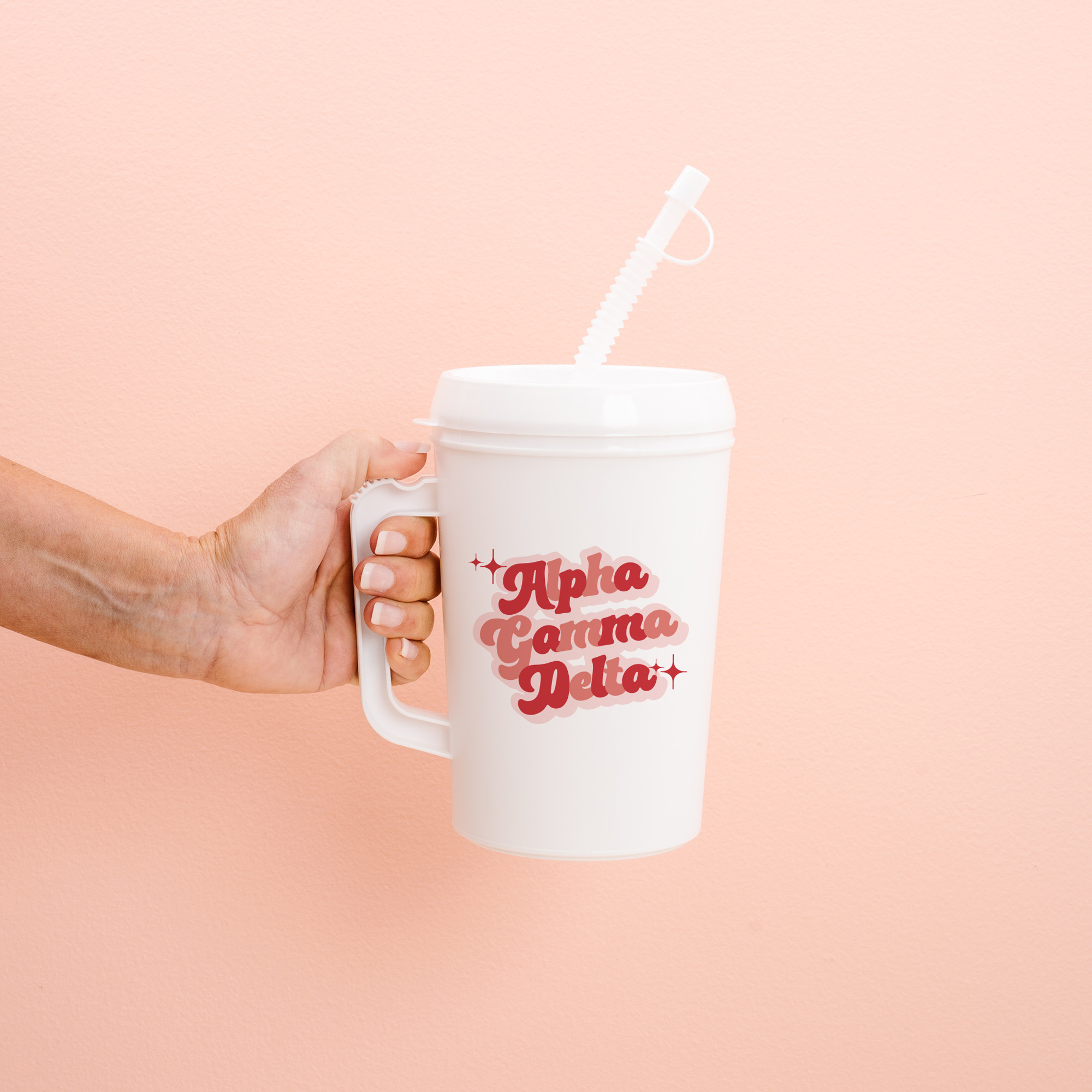 Picture of Sorority Mega Mug 22oz-Retro Alpha Gamma Delta