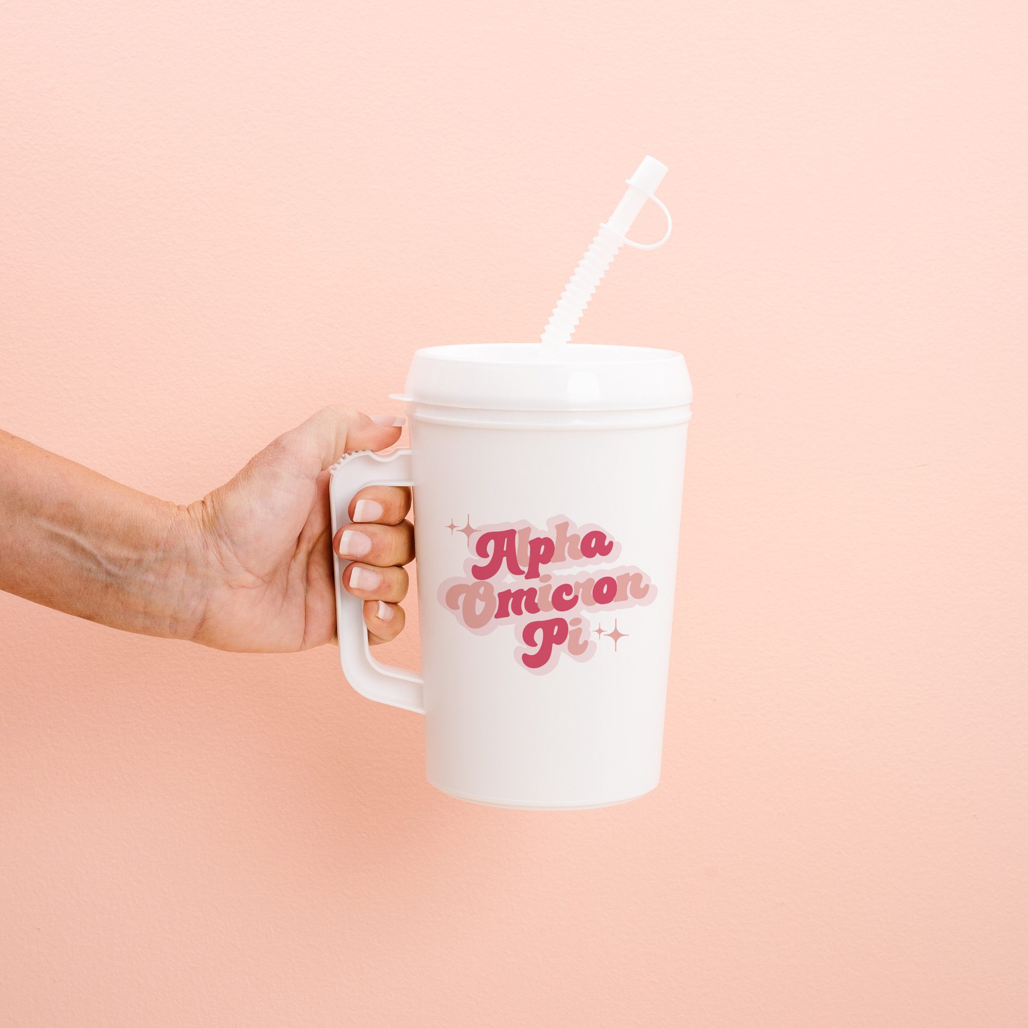 Picture of Sorority Mega Mug 22oz-Retro Alpha Omicron Pi