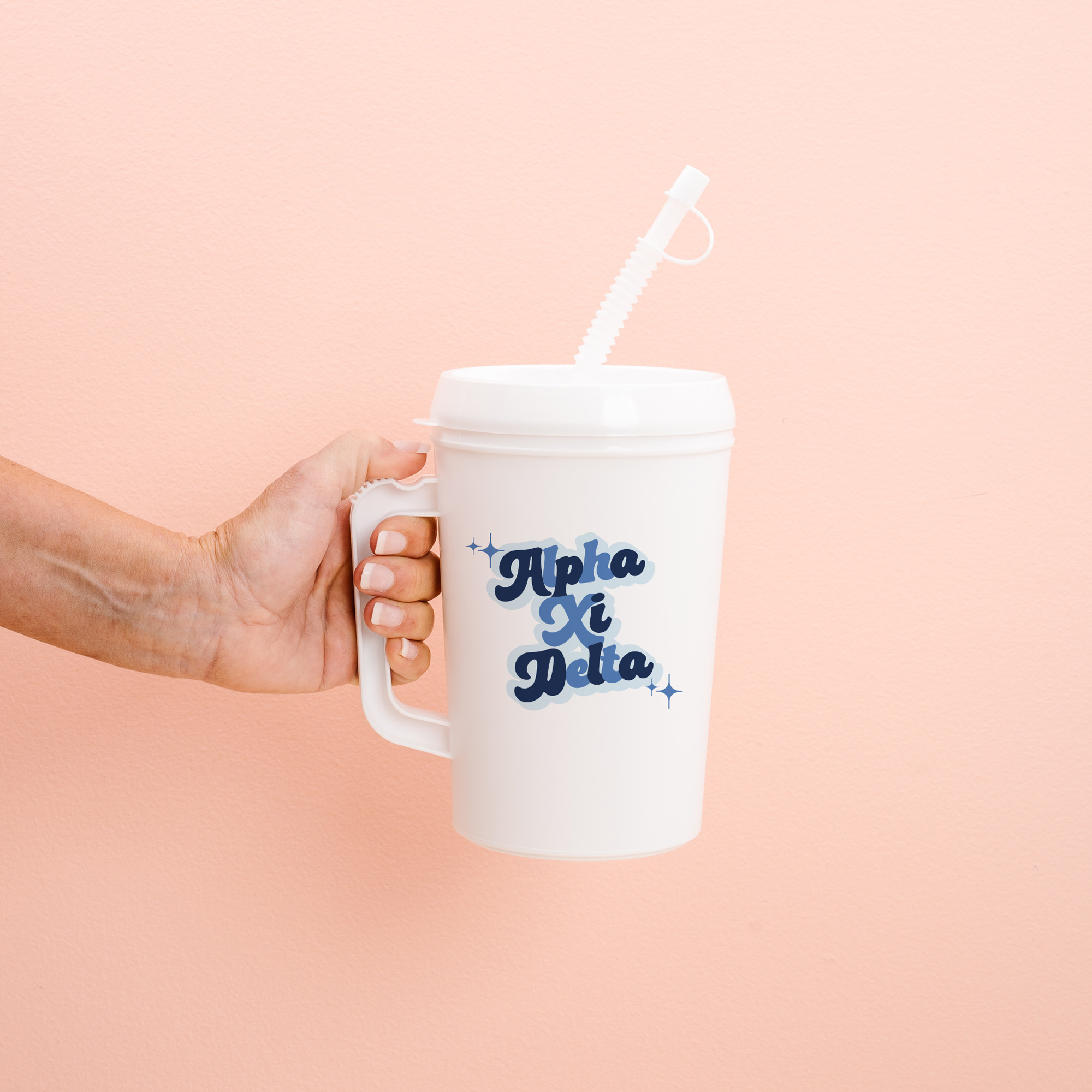 Picture of Sorority Mega Mug 22oz-Retro Alpha Xi Delta