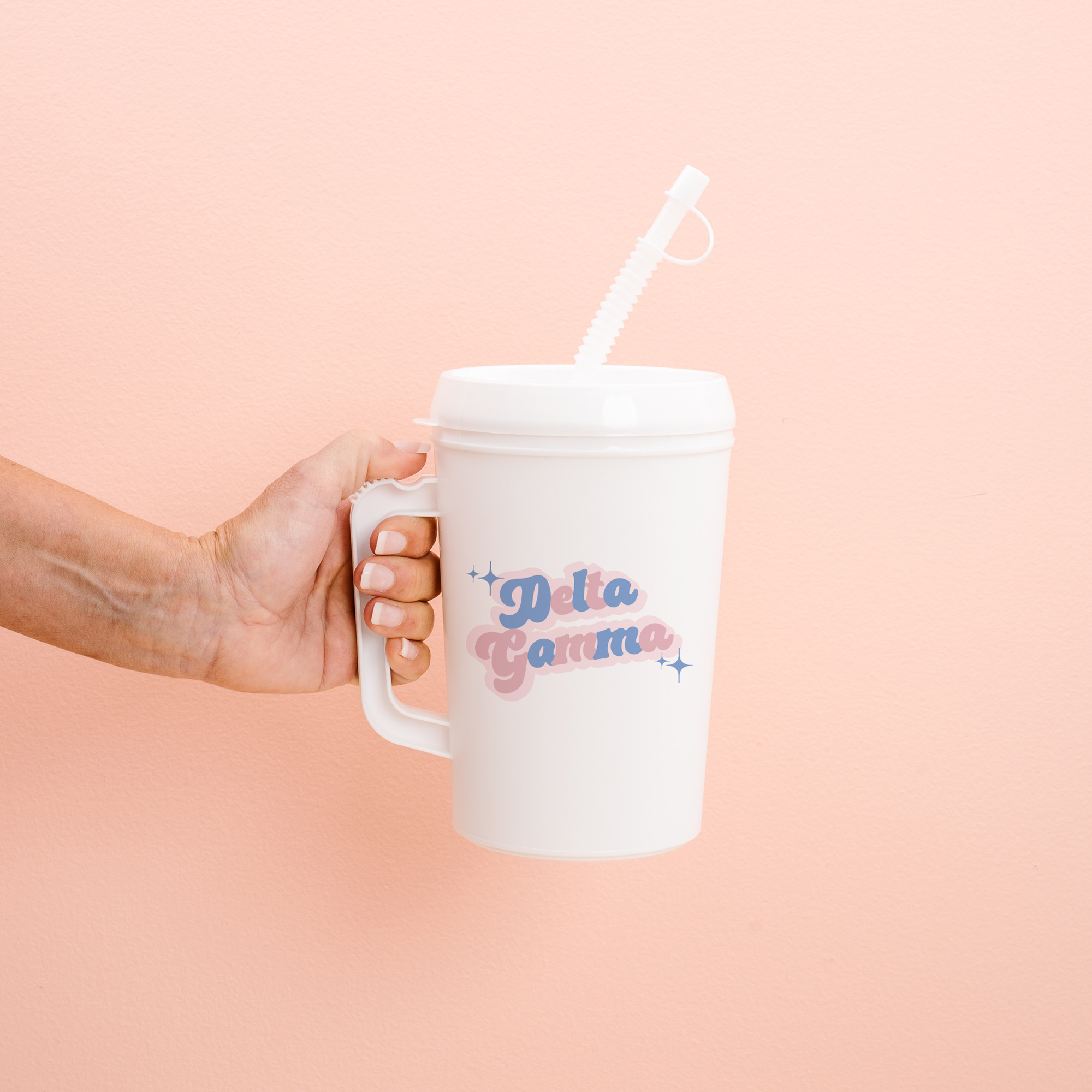 Picture of Sorority Mega Mug 22oz-Retro Delta Gamma