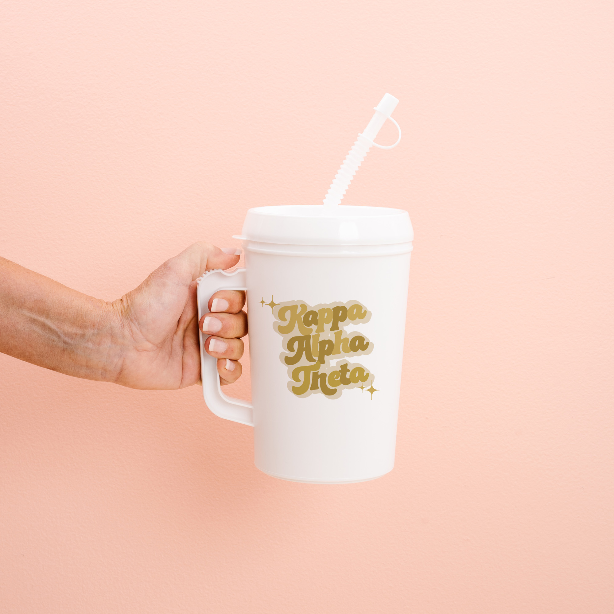 Picture of Sorority Mega Mug 22oz-Retro Kappa Alpha Theta